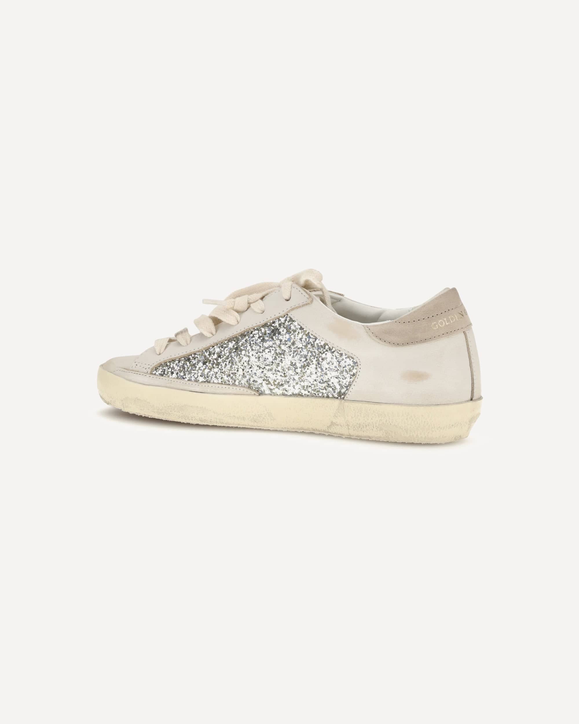 Golden Goose Super-Star Glitzer-Sneakers