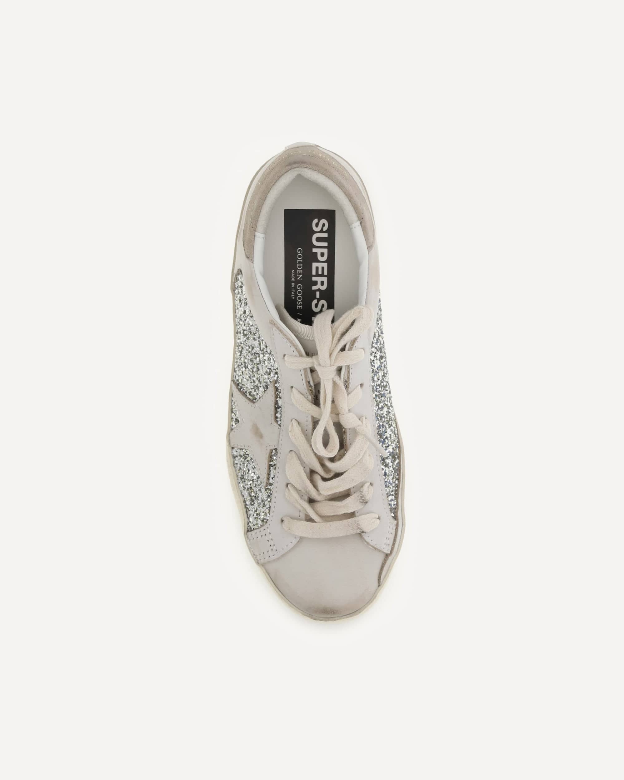 Golden Goose Super-Star Glitzer-Sneakers