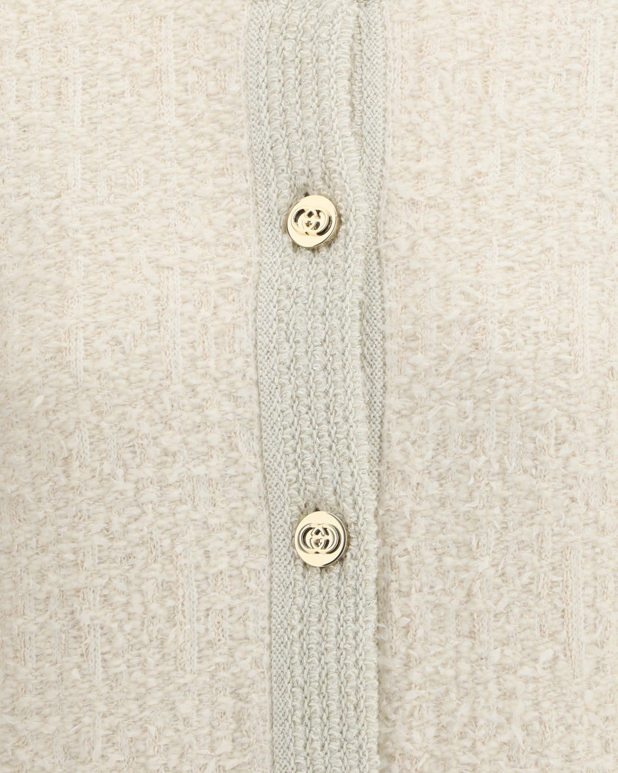 Gucci Bouclé Lamé Wool Cardigan