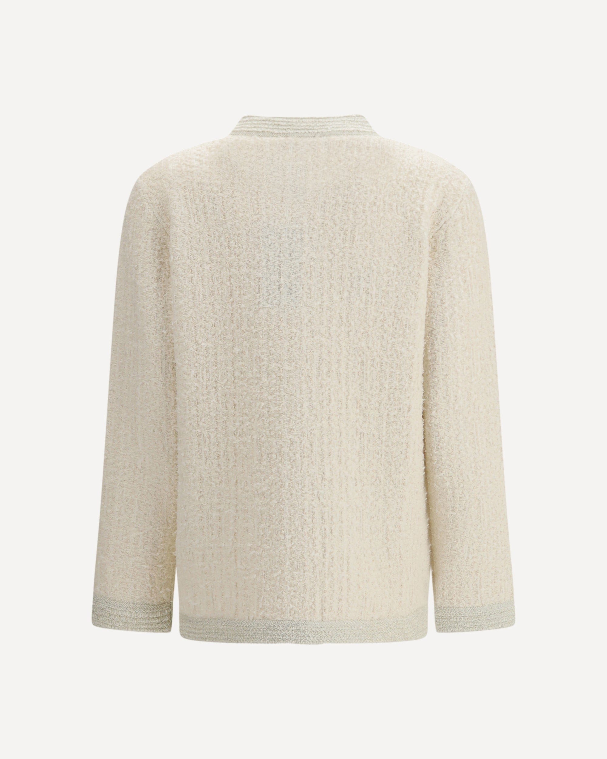 Cárdigan de lana bouclé lamé - alternate view