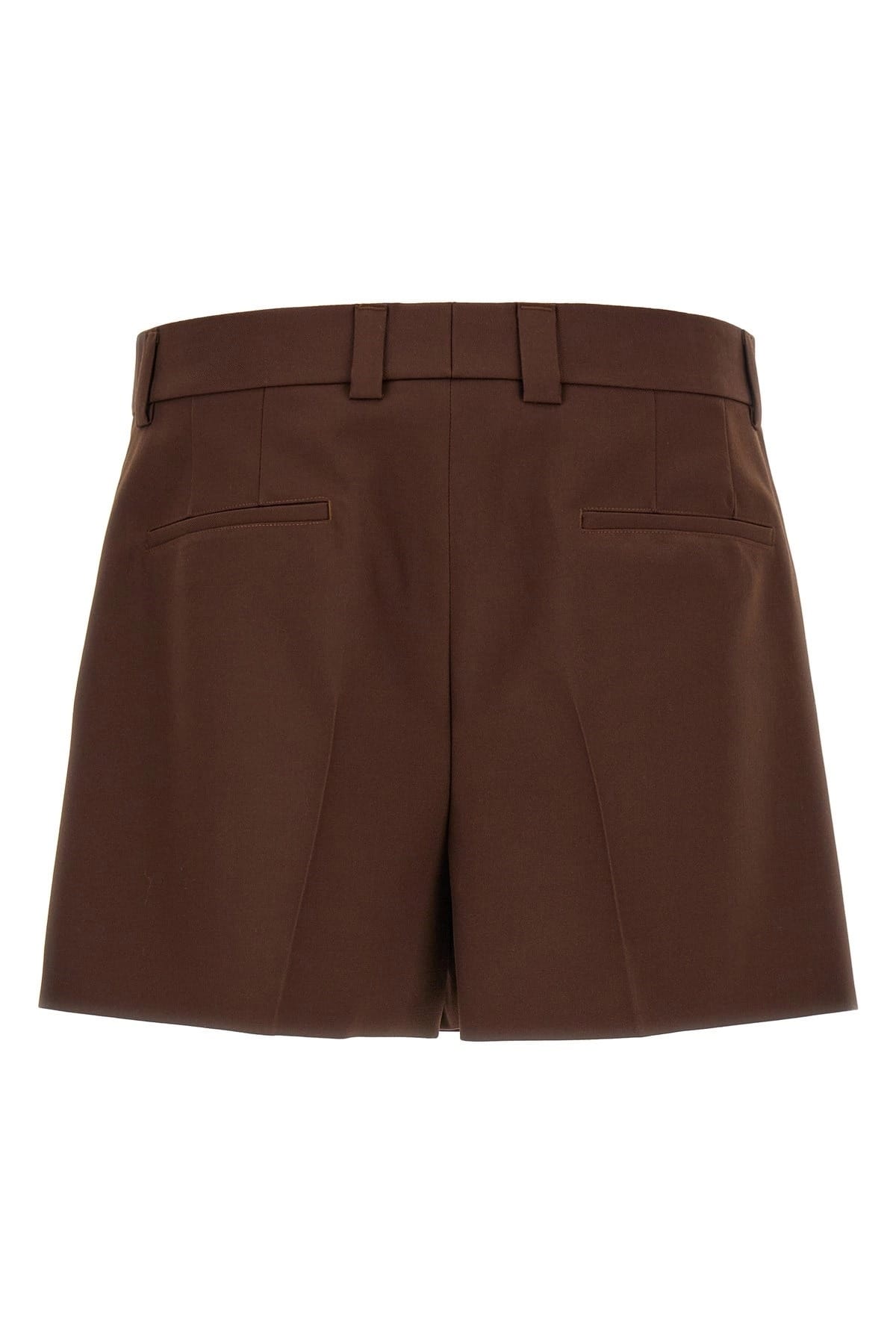 Gucci Short Bermuda en twill de laine marron Gucci - alternate view