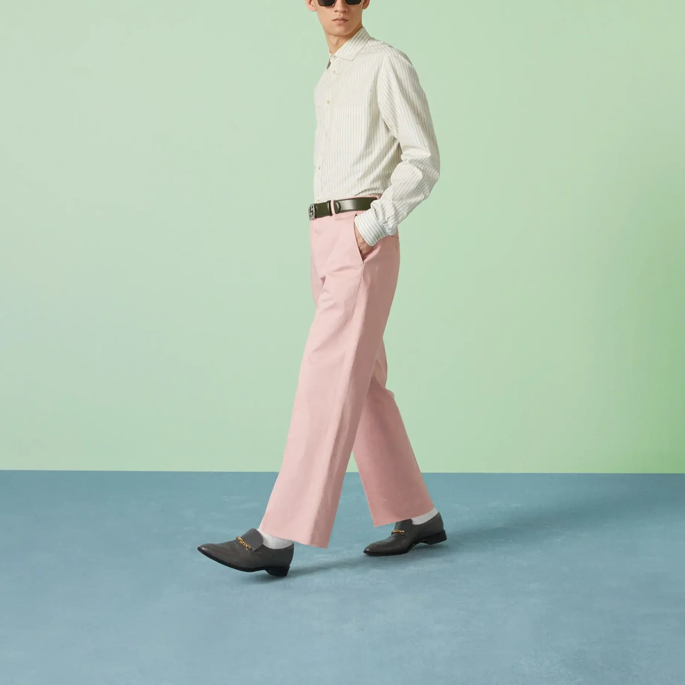 Gucci Buckle Logo Pants