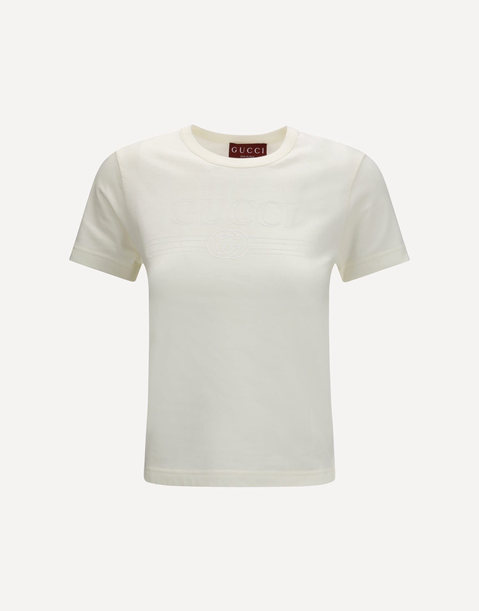 Gucci Cotton T-Shirt With Interlocking Gg Print