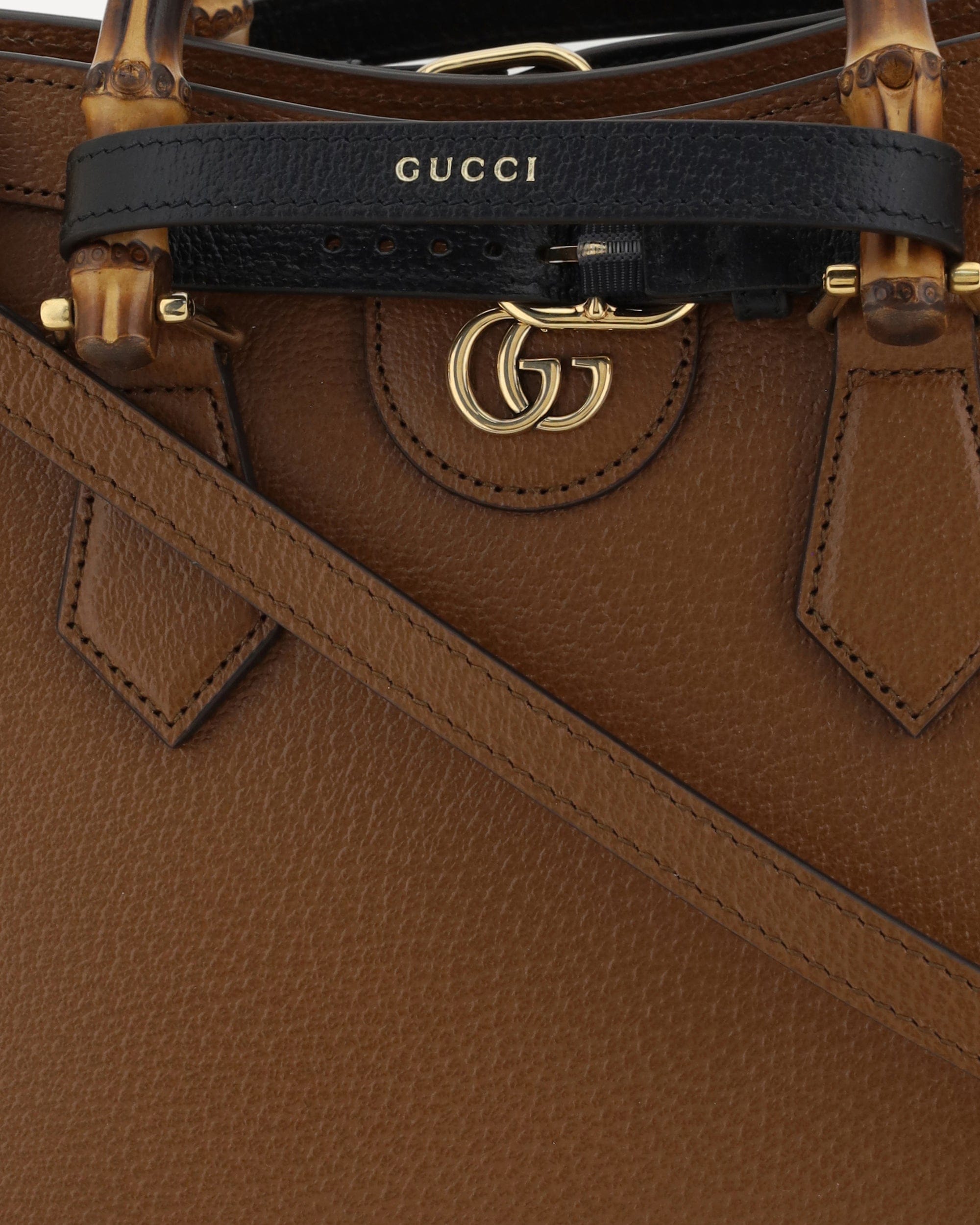 Gucci Diana Calfskin Handbag With Bamboo Handle