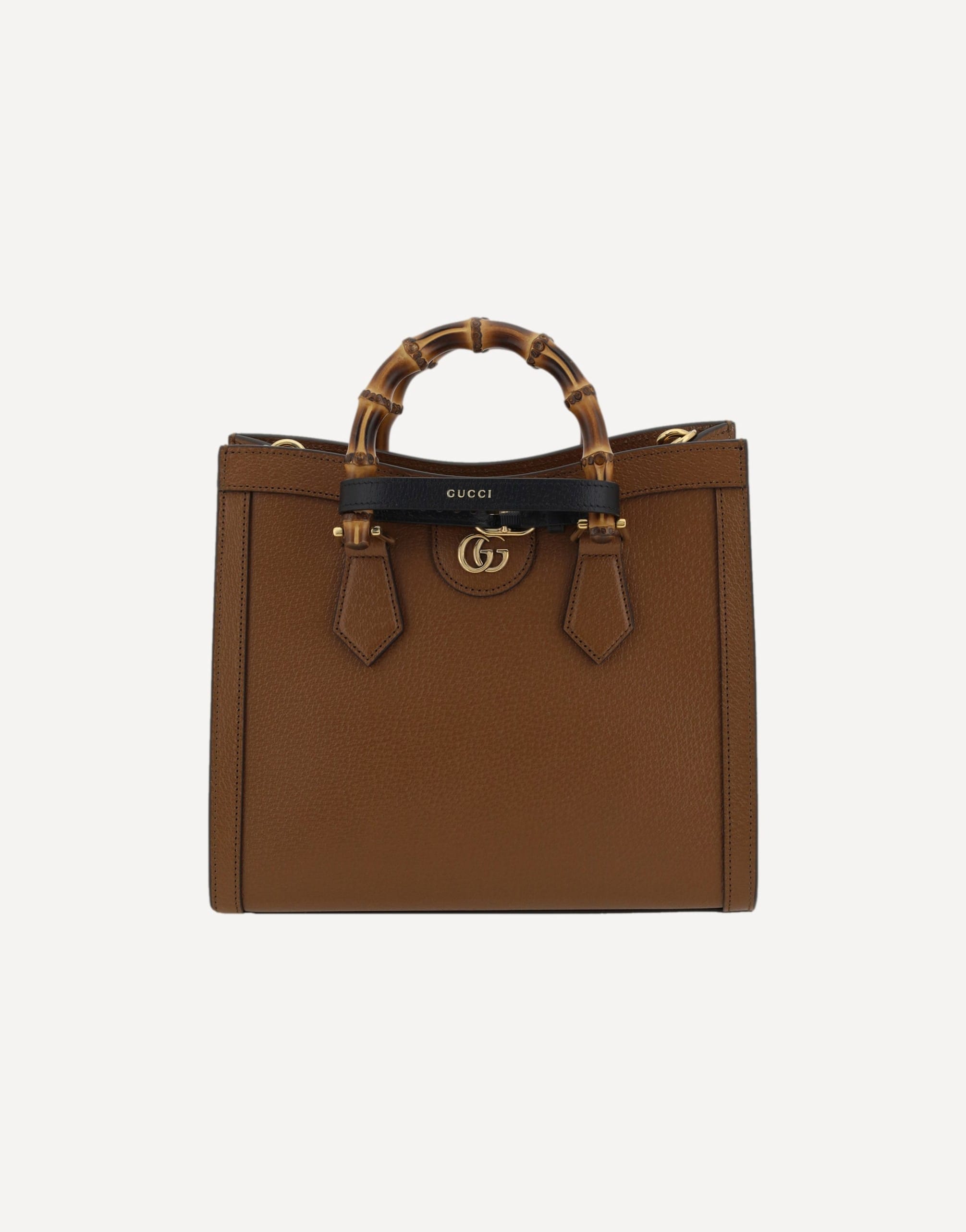 Gucci Diana Calfskin Handbag With Bamboo Handle
