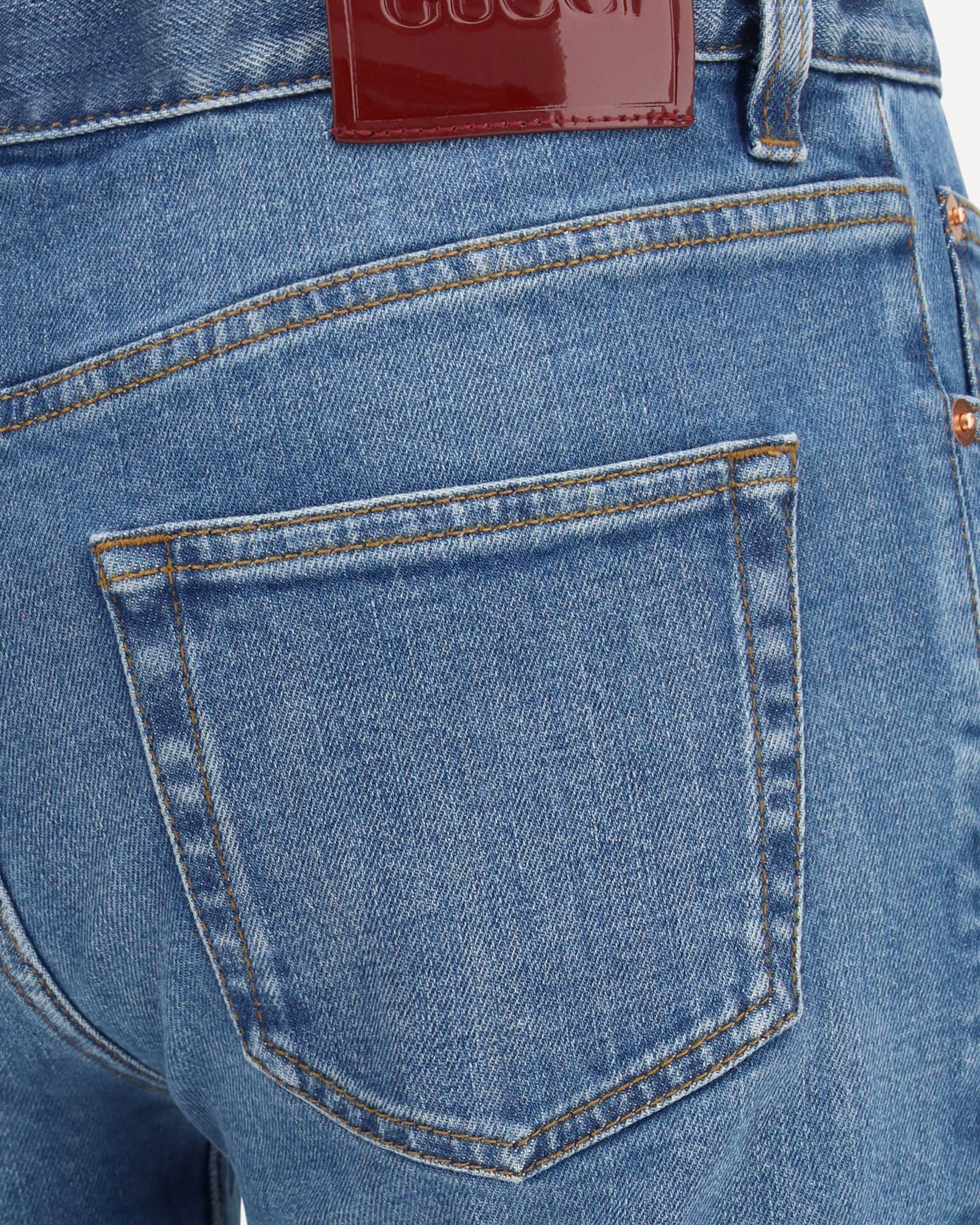 Gucci Flare Stretch Cotton Jeans