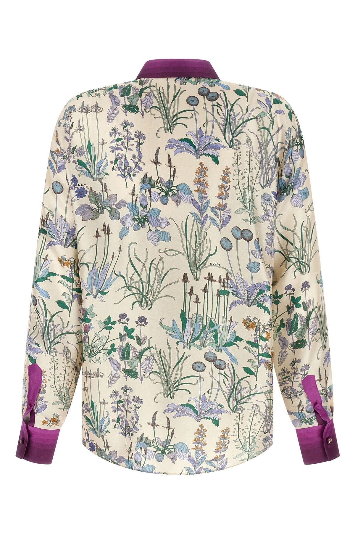 Gucci Floral Print Silk Shirt