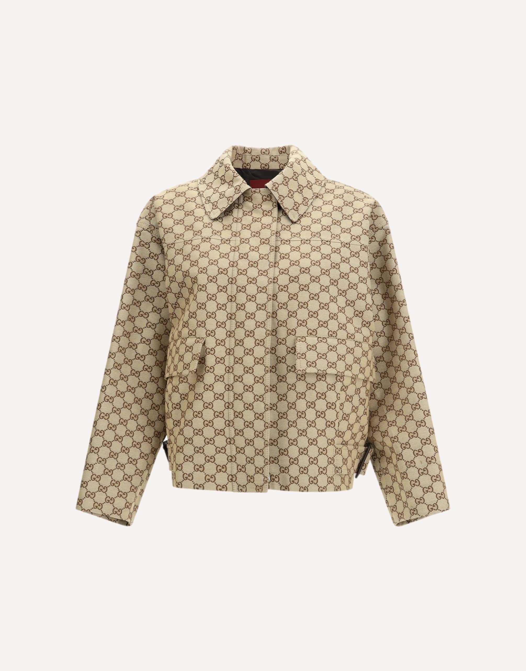 Gucci Gg Canvas Bomber Jacket