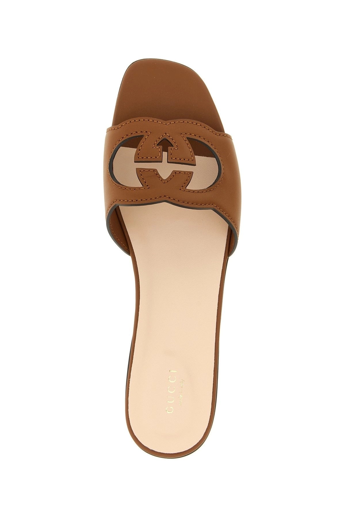 Sandali slide Gucci GG con intagli