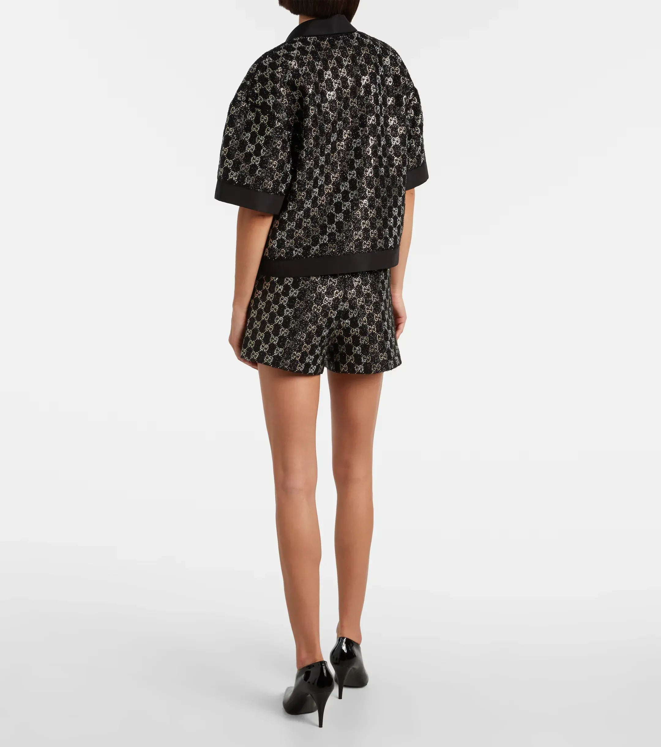 Gucci GG Embellished High-Rise Shorts