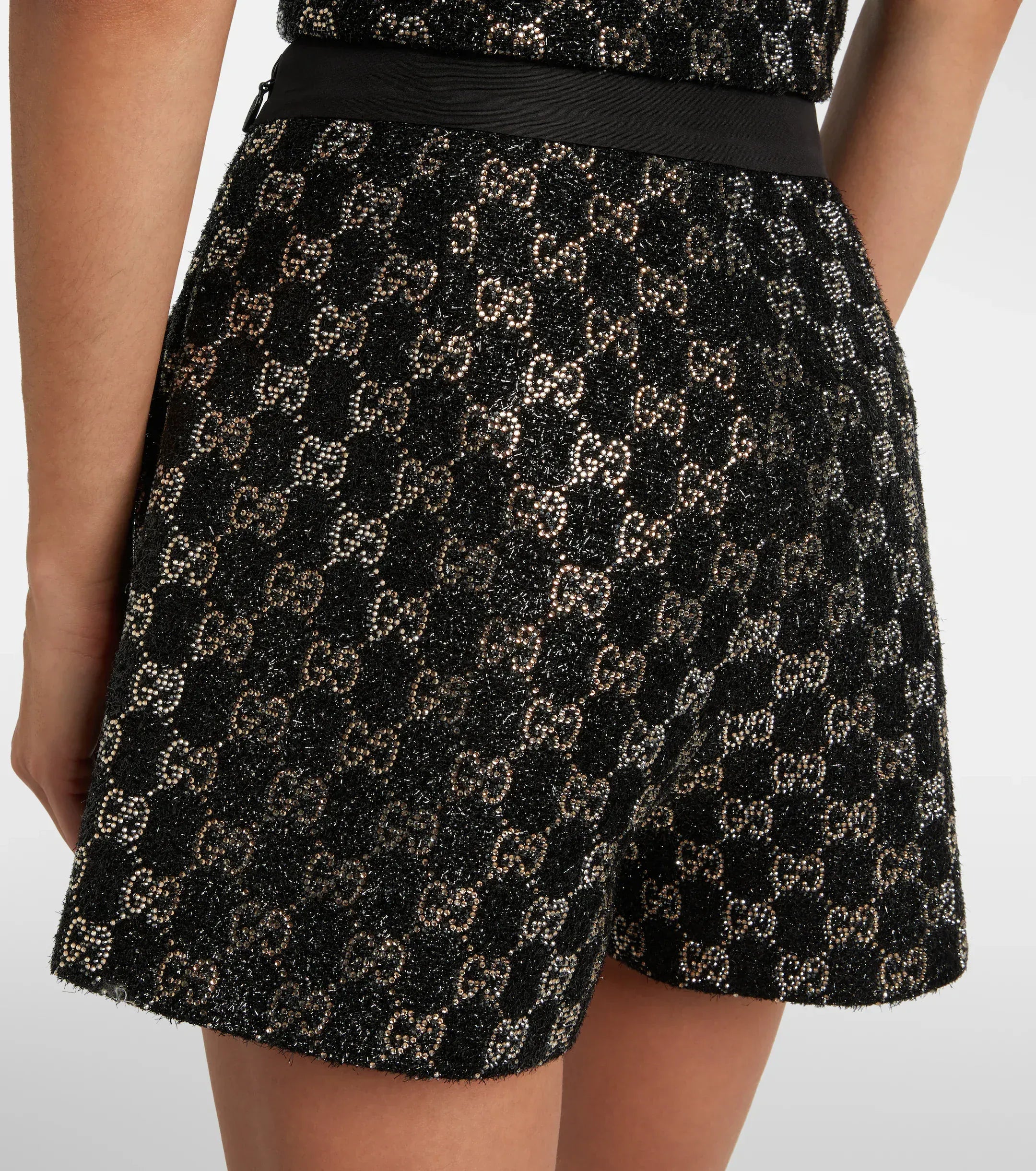 Gucci GG Embellished High-Rise Shorts