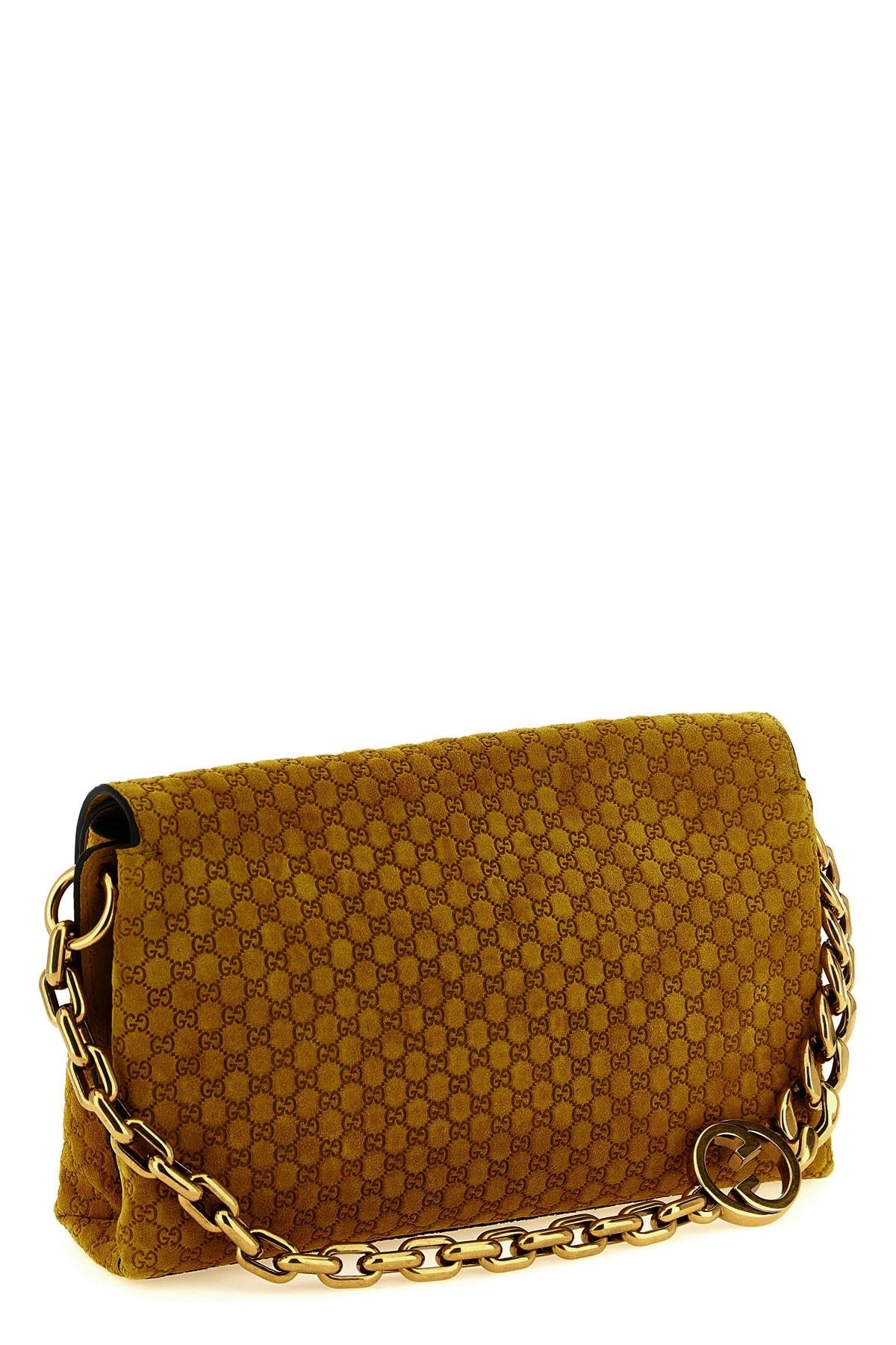 Gucci GG Medium Suede Shoulder Bag