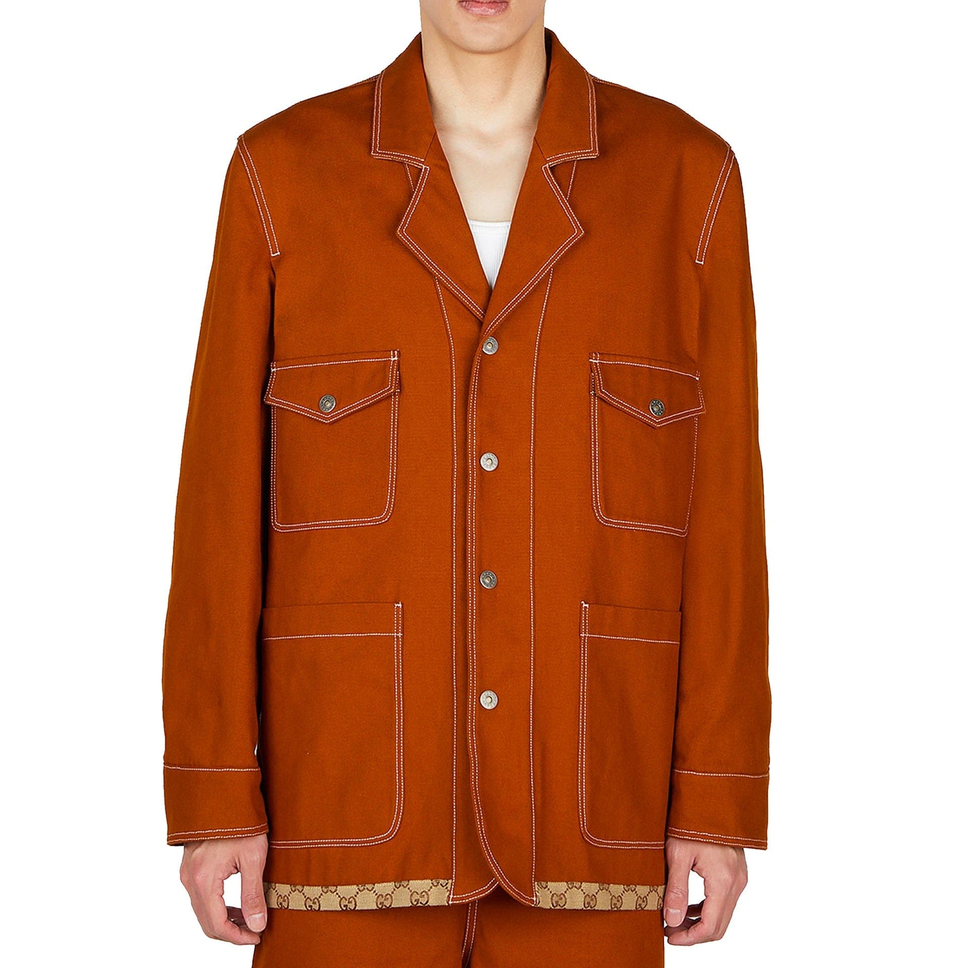 Gucci Gg Reversible Cotton Jacket