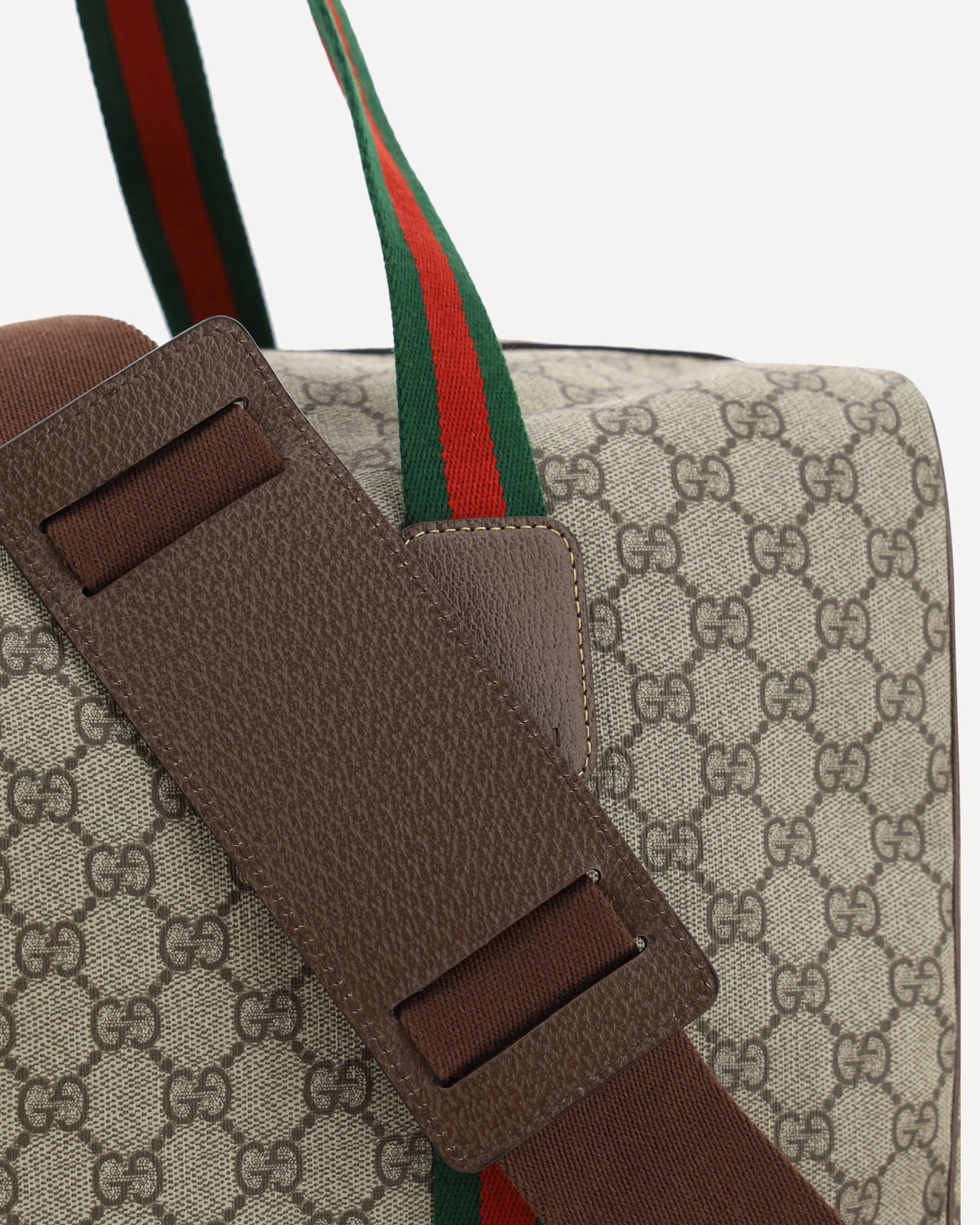 Gucci Gg Travel Duffel Bag With Web