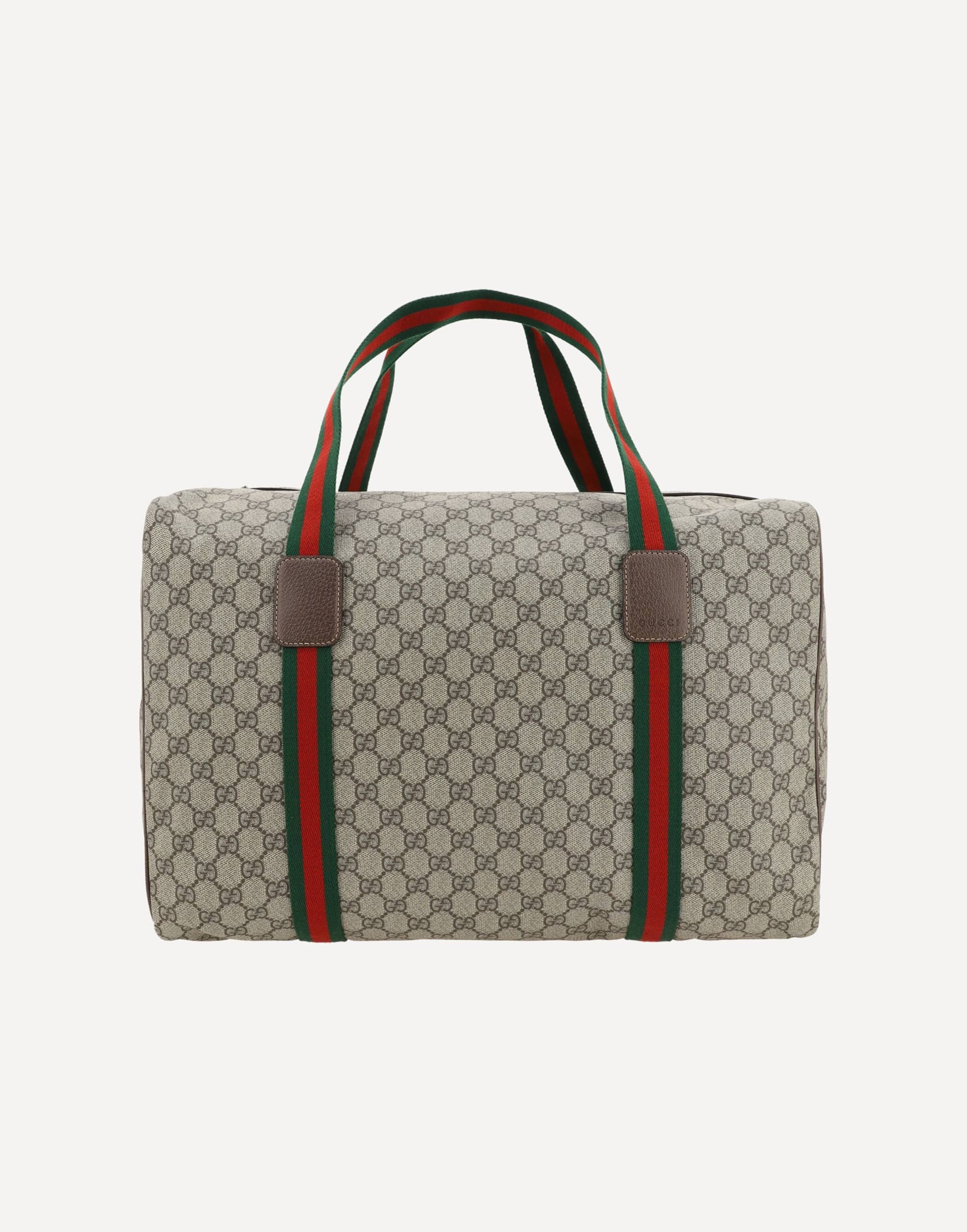 Gucci Gg Travel Duffel Bag With Web