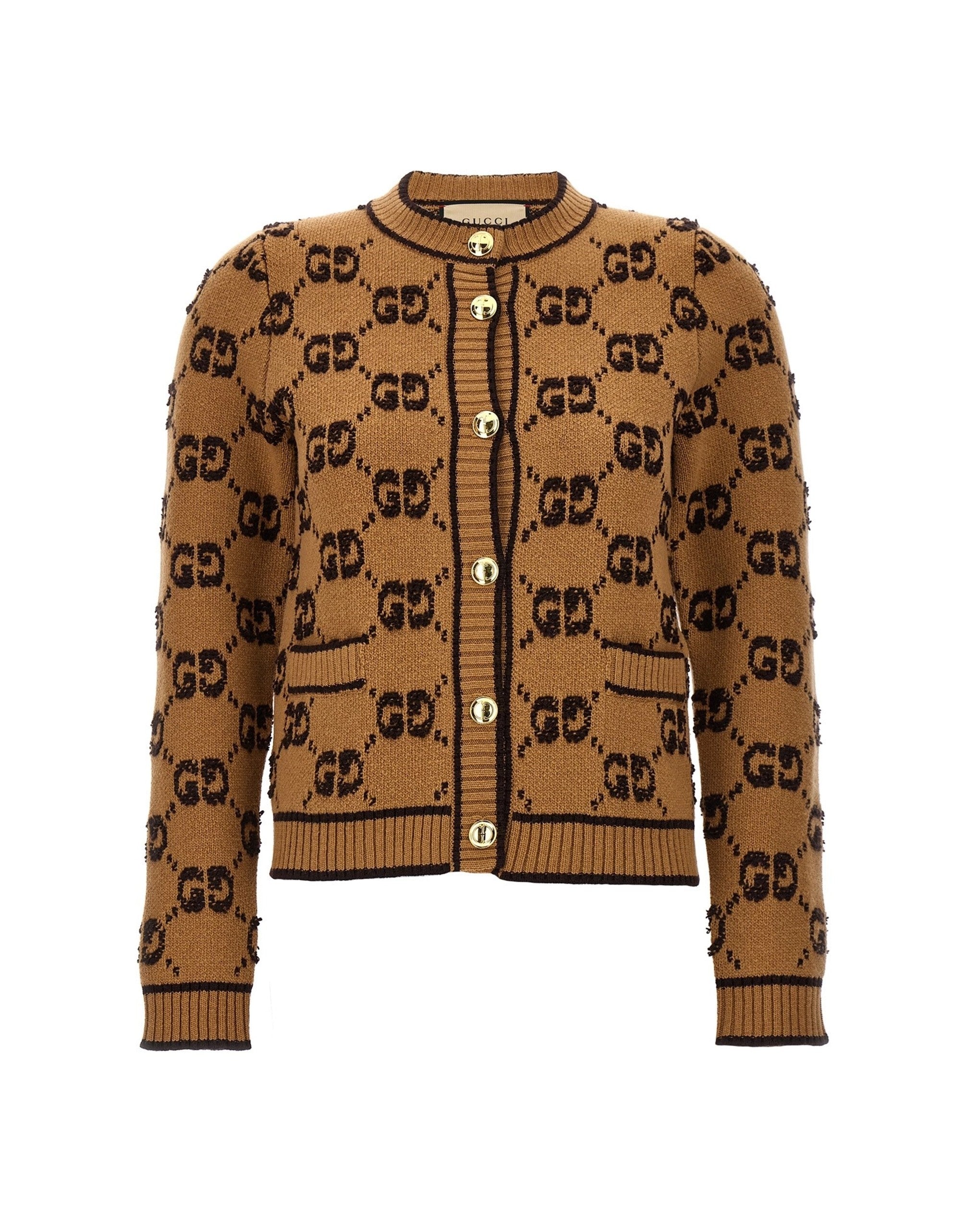 Cardigan Gucci en tweed bouclé GG
