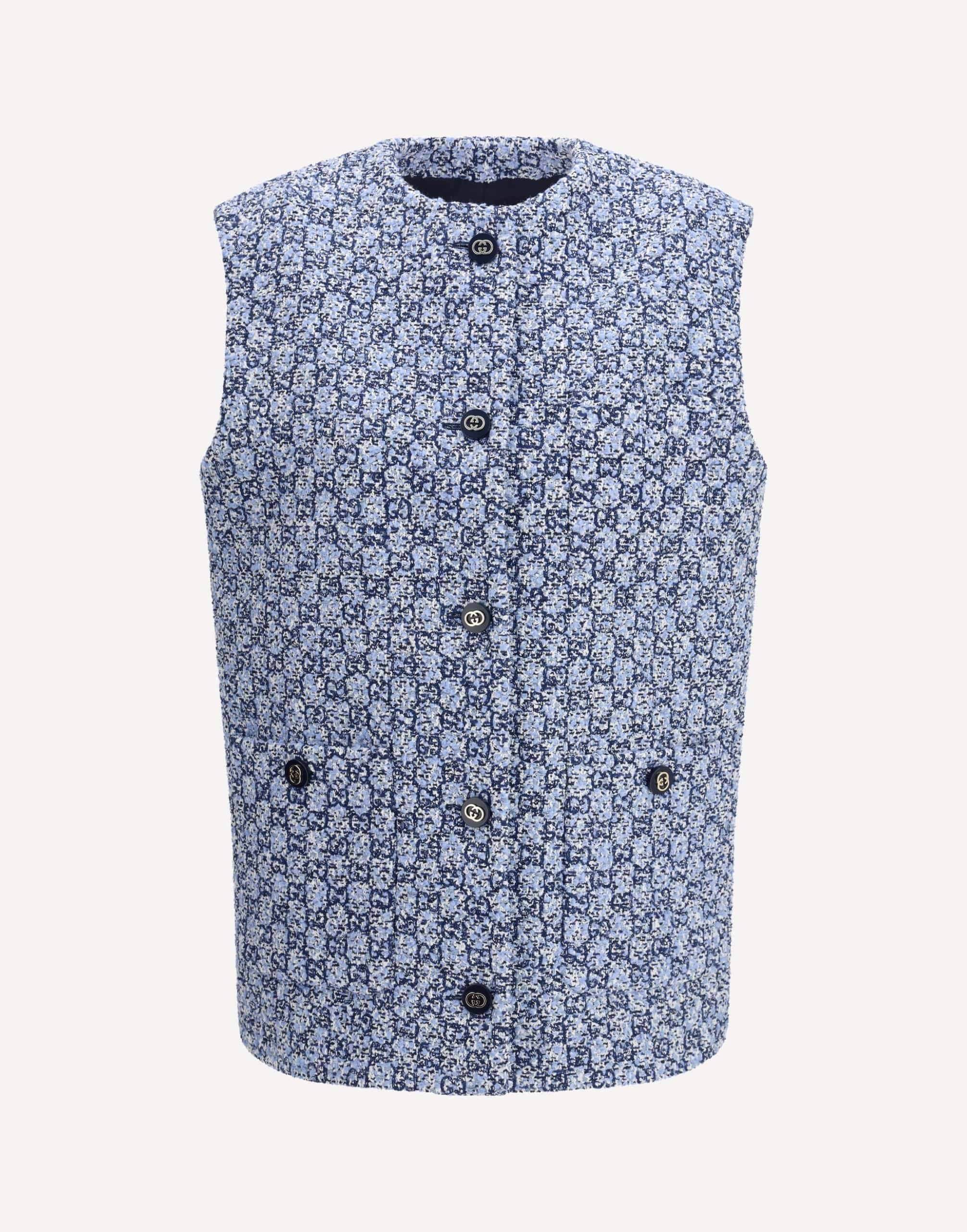 Gucci Gg Tweed Vest