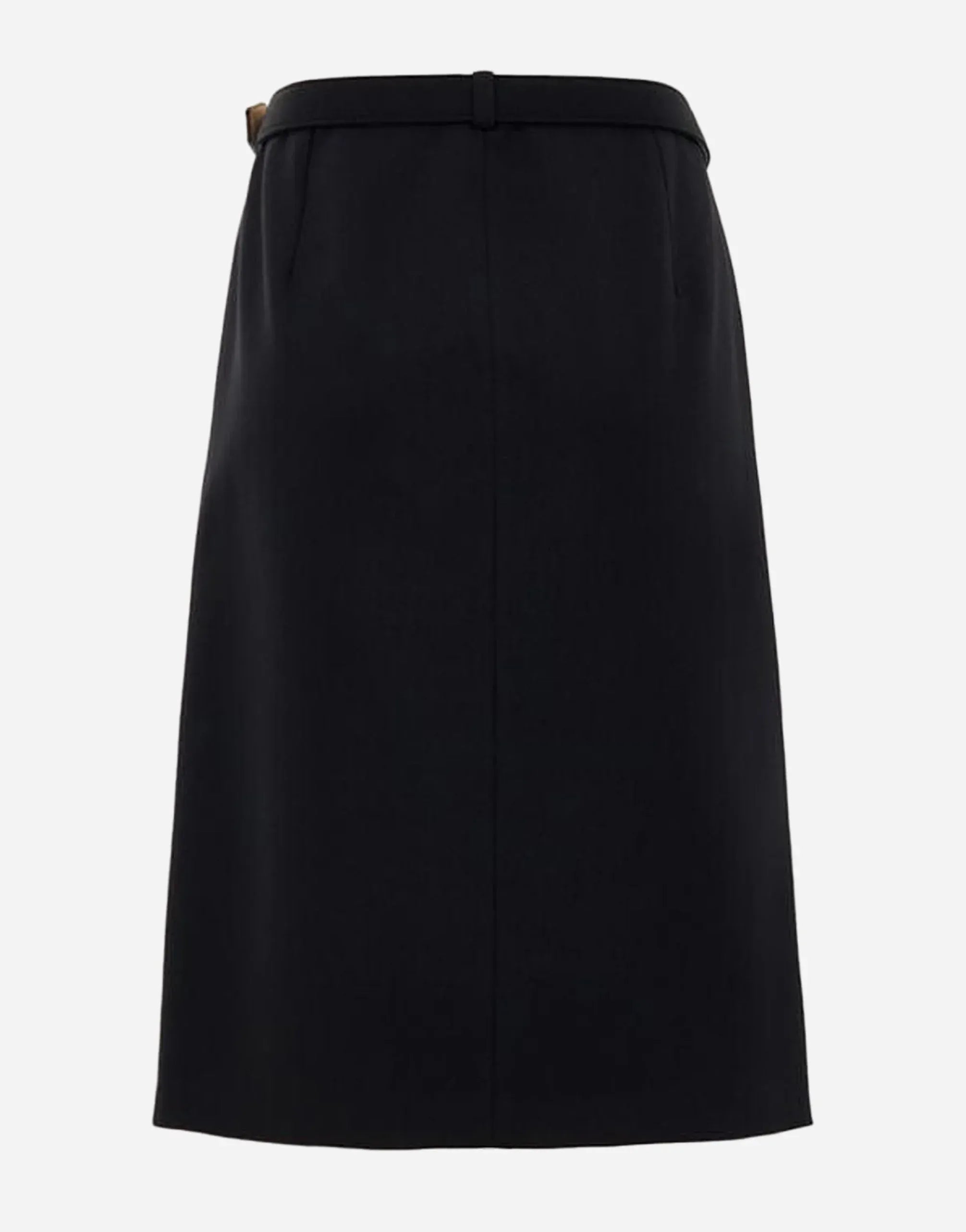 Gucci Миди-юбка с золотой пряжкой-логотипом