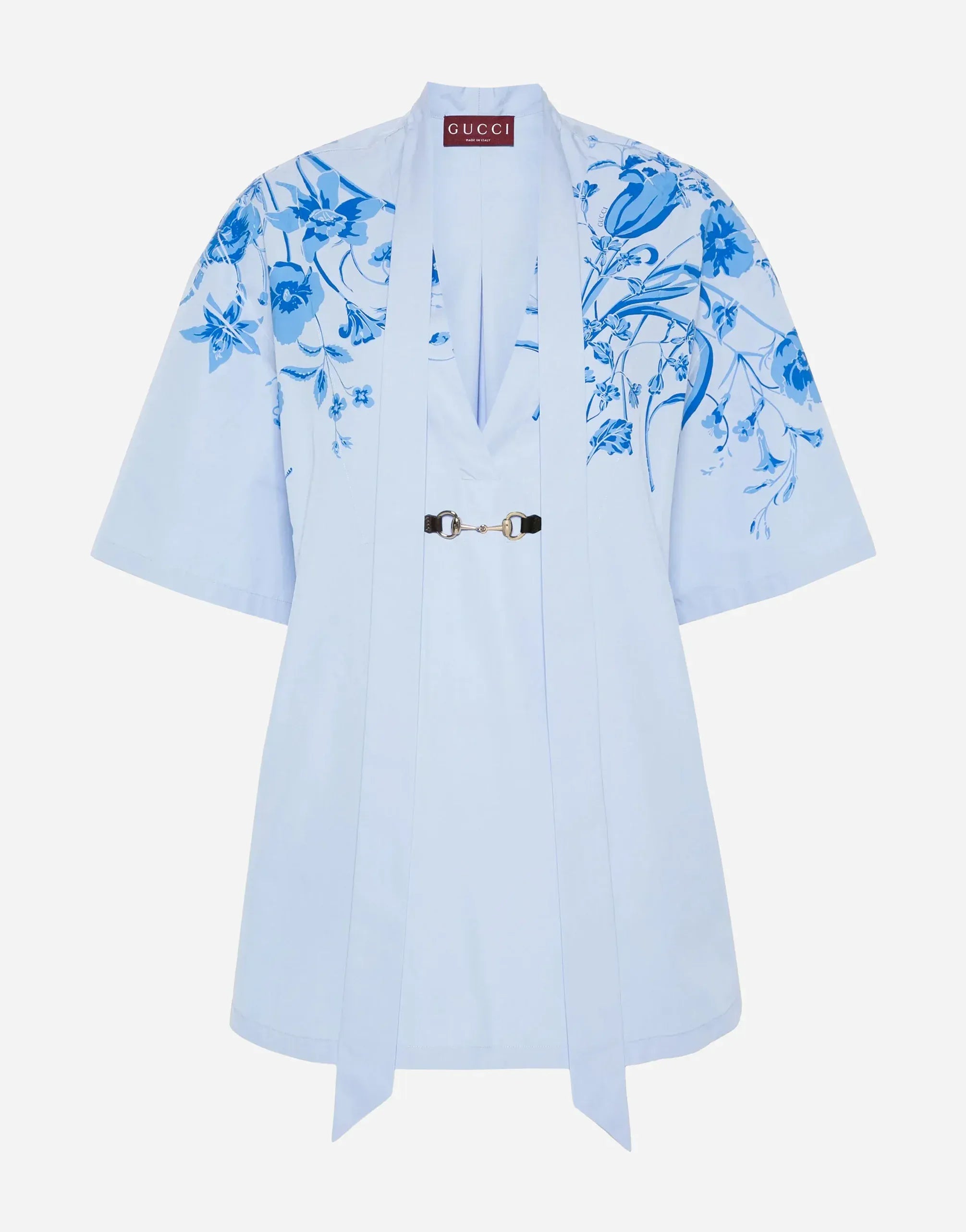 Gucci Horsebit-Detail Poplin Kimono Shirt