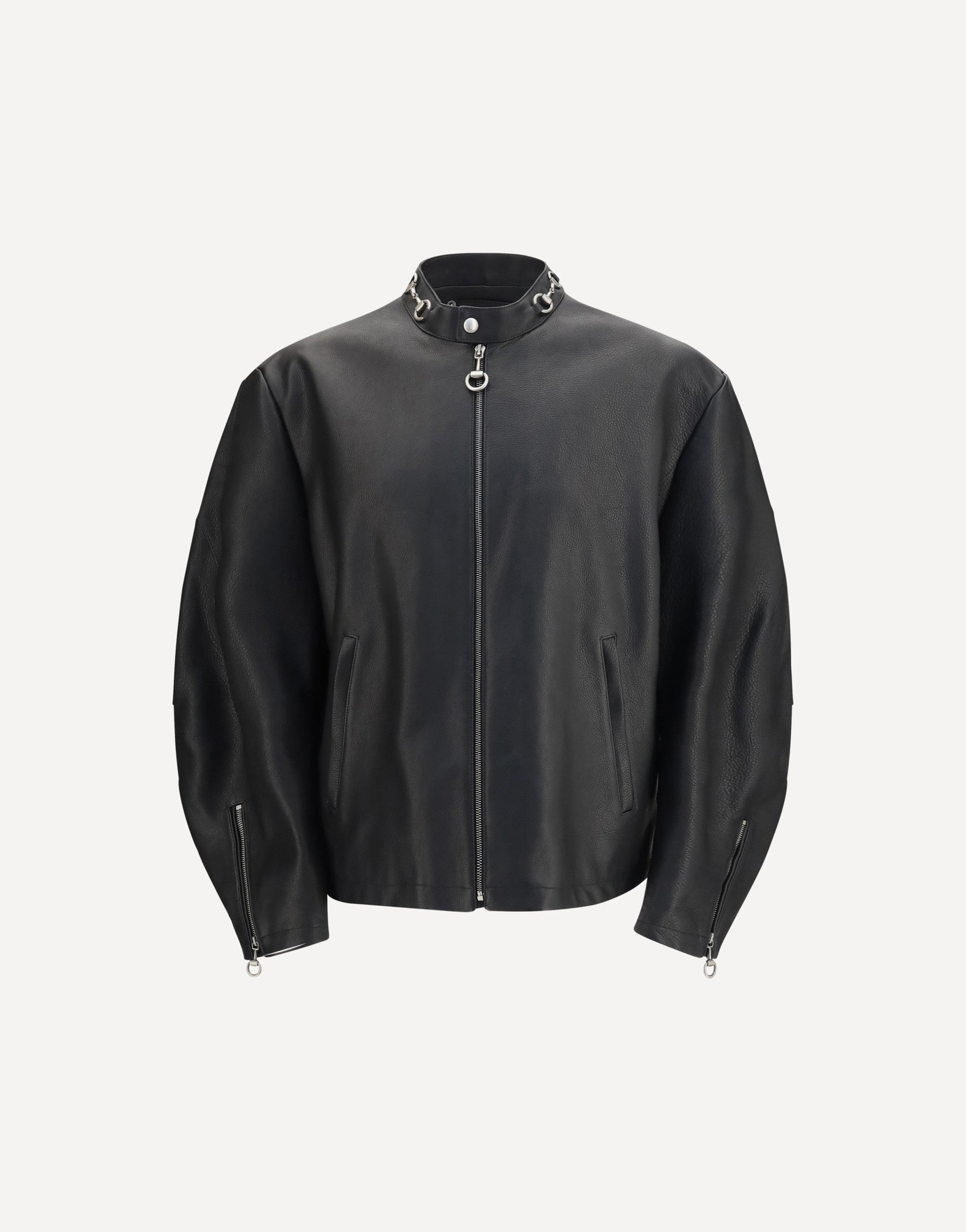 Gucci Horsebit Leather Biker Jacket