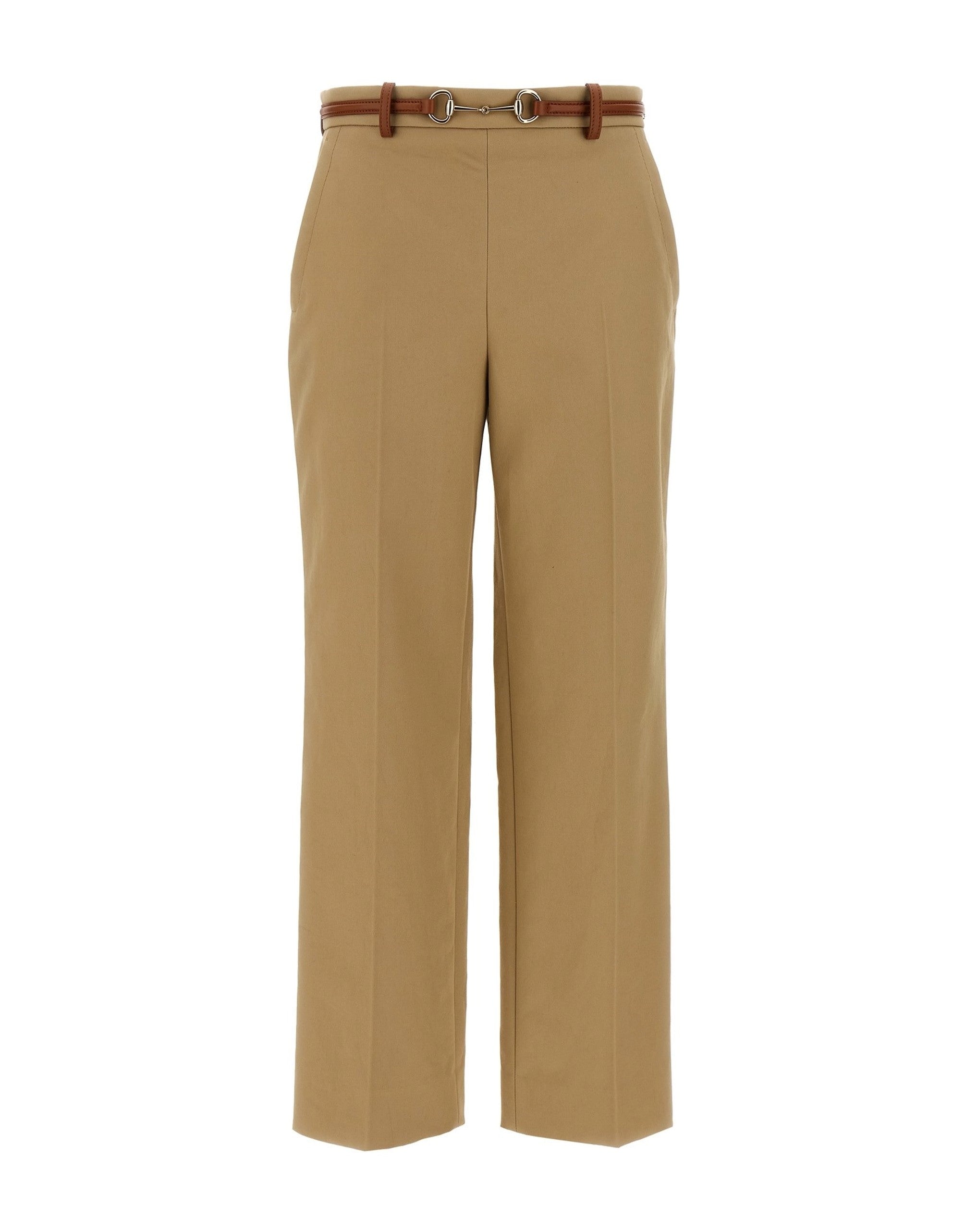 Gucci Horsebit Straight-Leg Pants