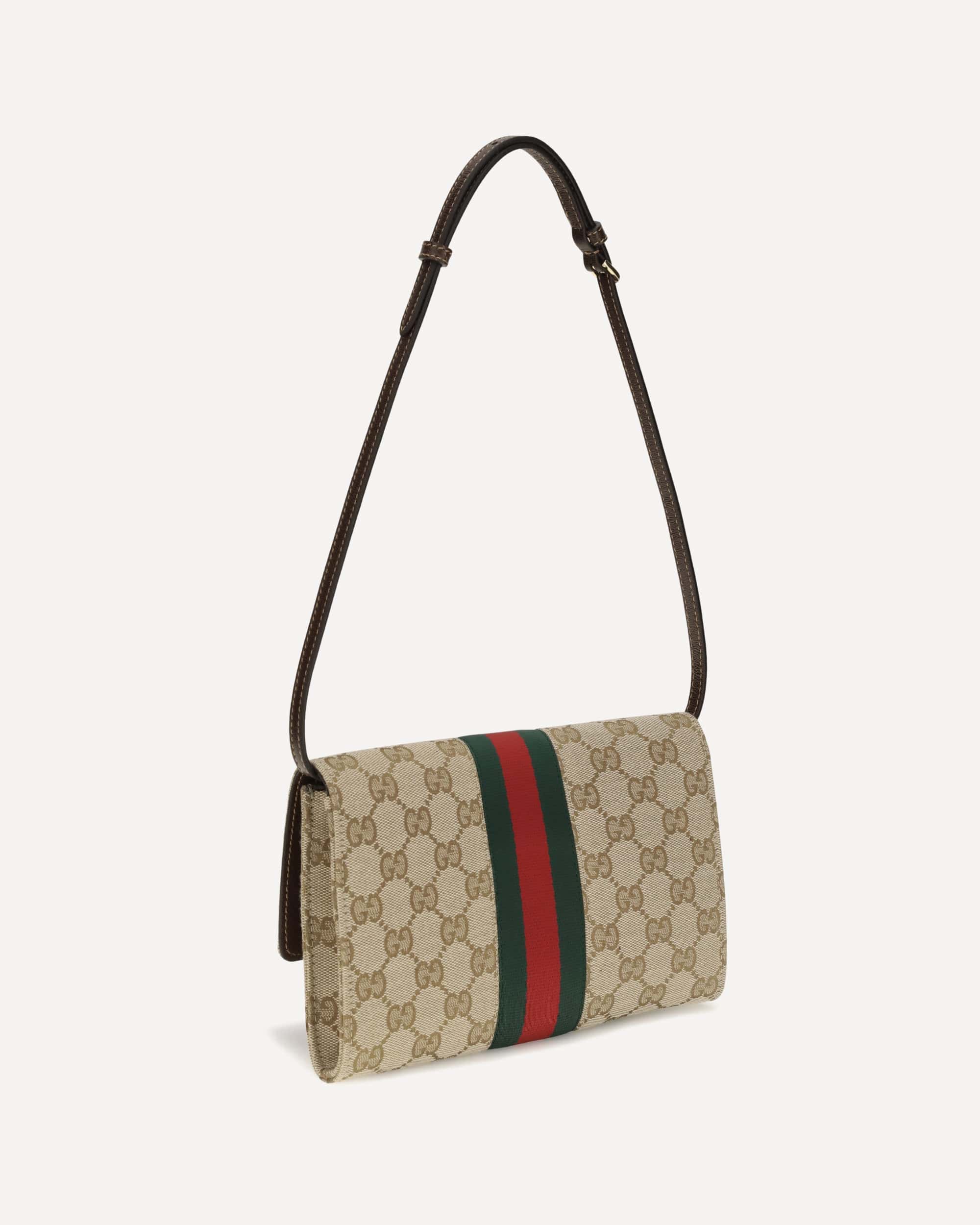 Gucci Gucci Horsebit Web Wallet Strap