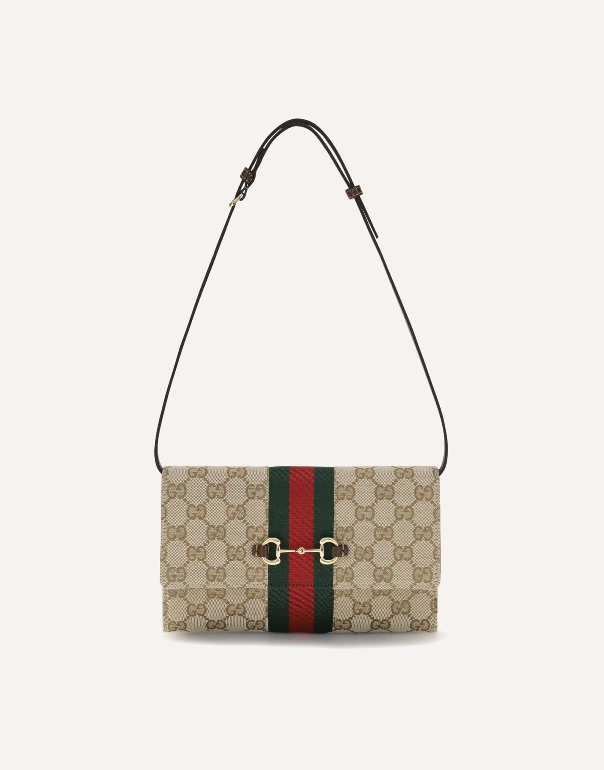 حزام محفظة ويب بحلية Horsebit من Gucci