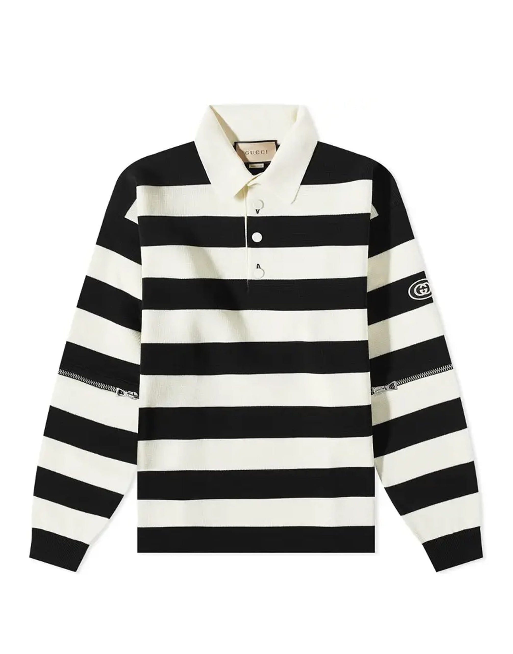 Gucci Interlocking G Striped Polo Shirt