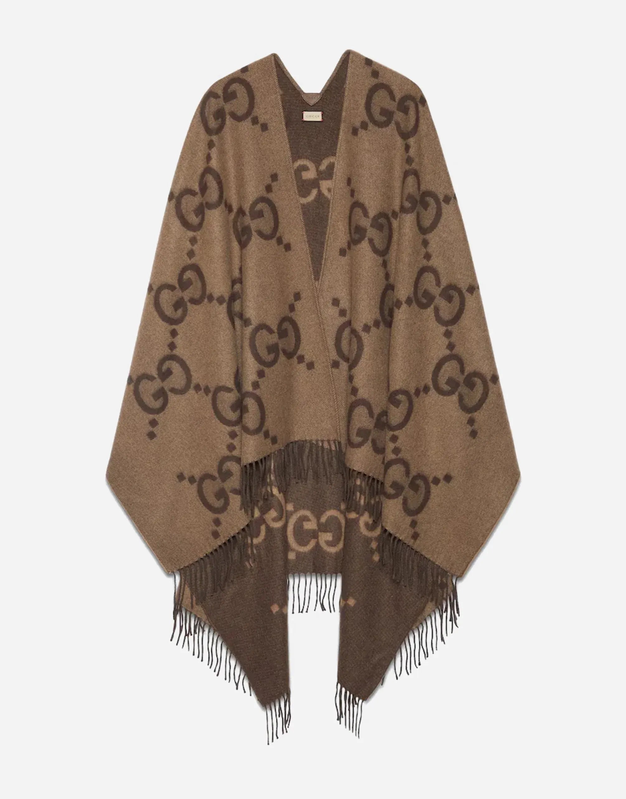 Gucci Jumbo GG Reversible Cashmere Cape