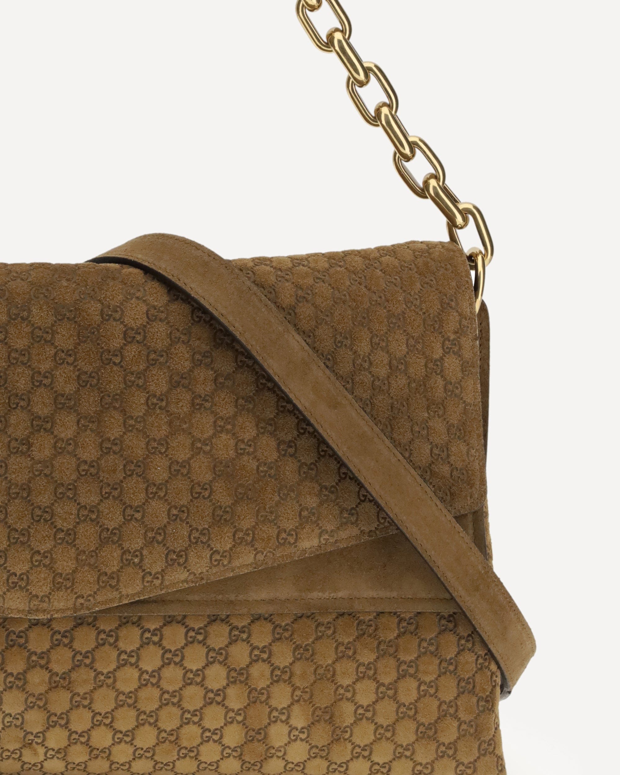 Gucci Large Suede Shoulder Bag