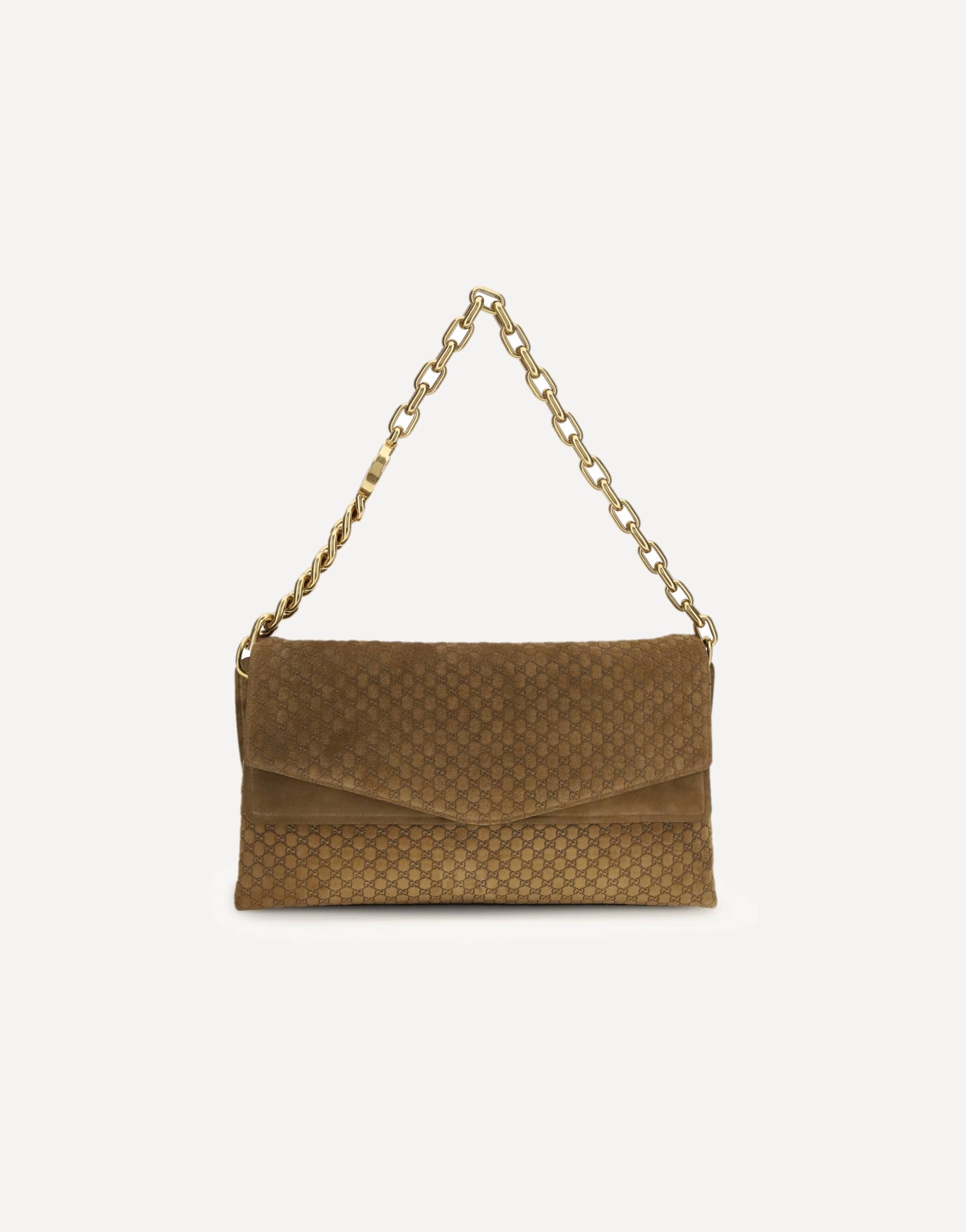 Gucci Large Suede Shoulder Bag