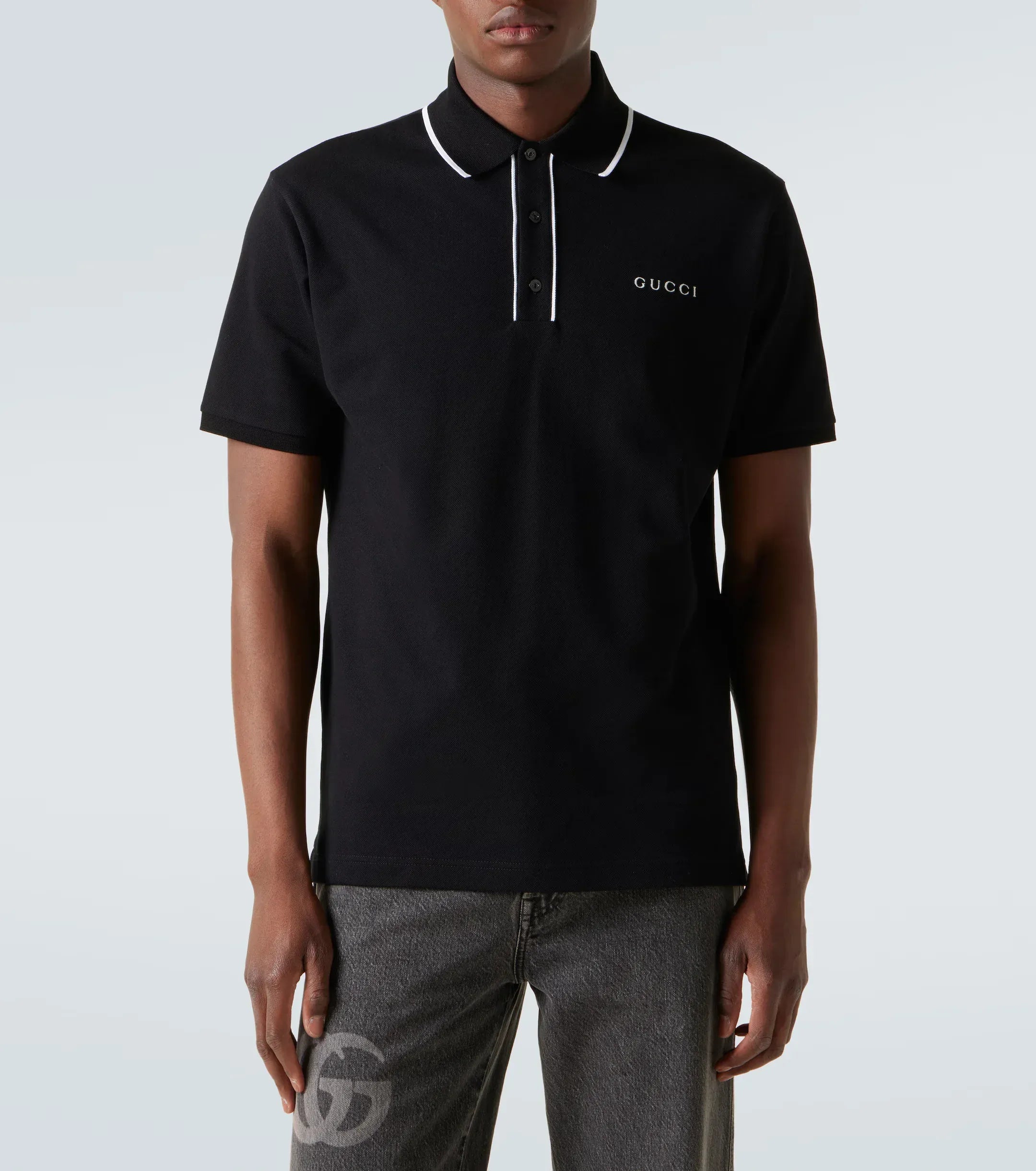 Gucci Logo Cotton-Blend Piqué Polo Shirt