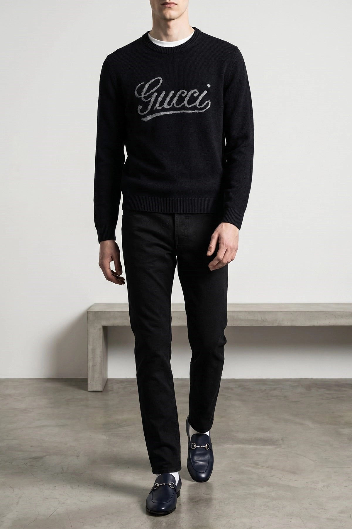 Gucci Logo Intarsia Sweater - alternate view