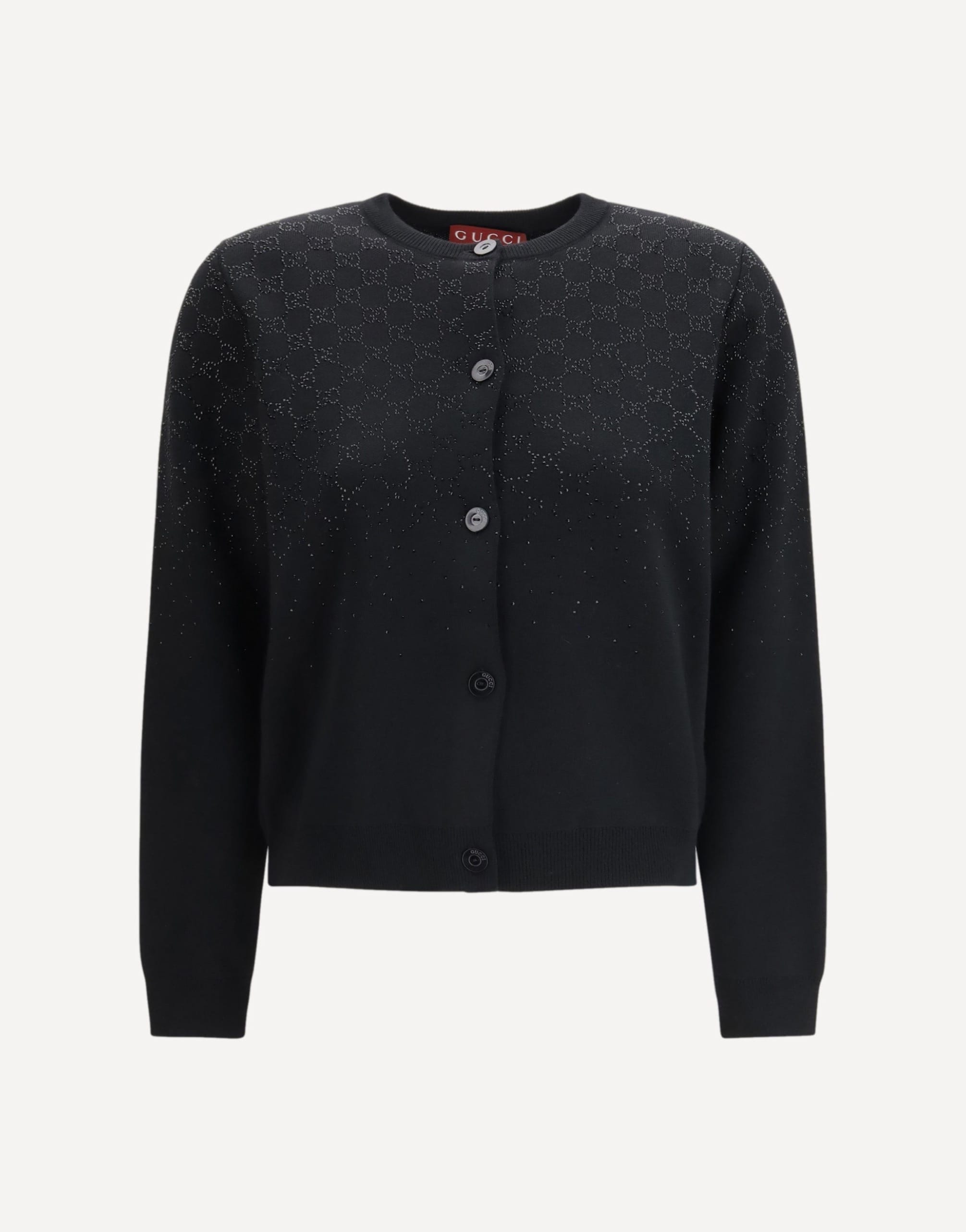 Gucci Long-Sleeve Crew-Neck Cardigan