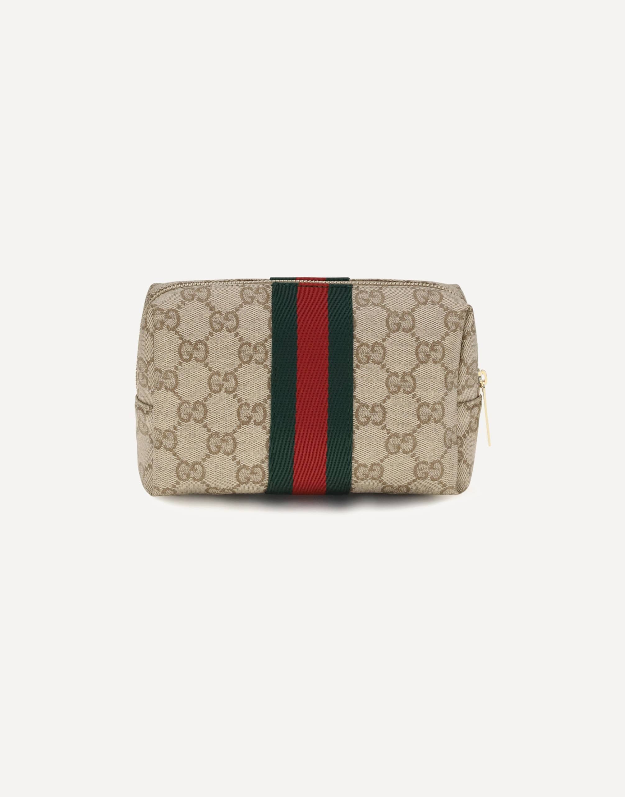 Gucci Gucci Medium Beauty Case With Web Stripe