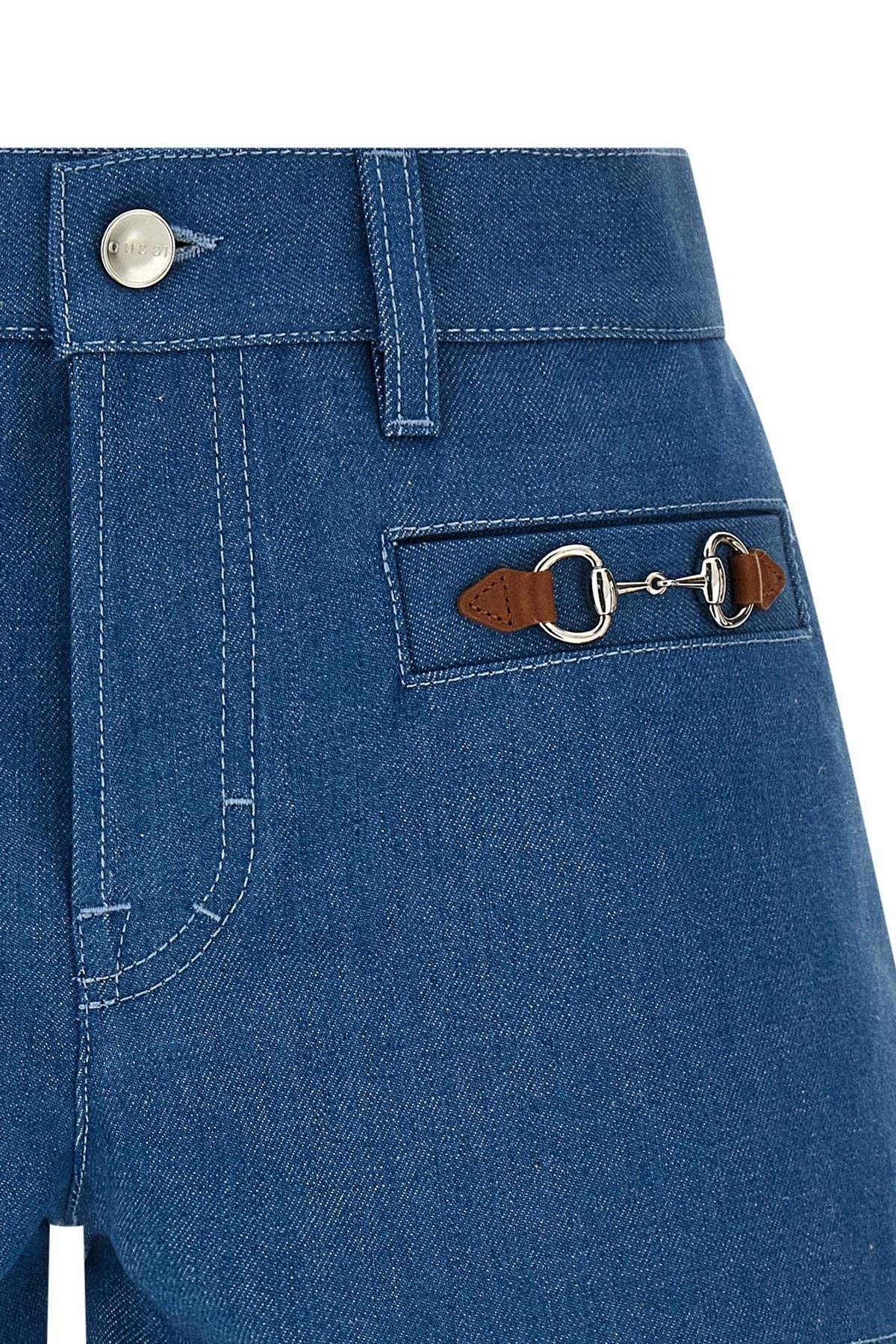 Gucci Morsetto Denim Shorts