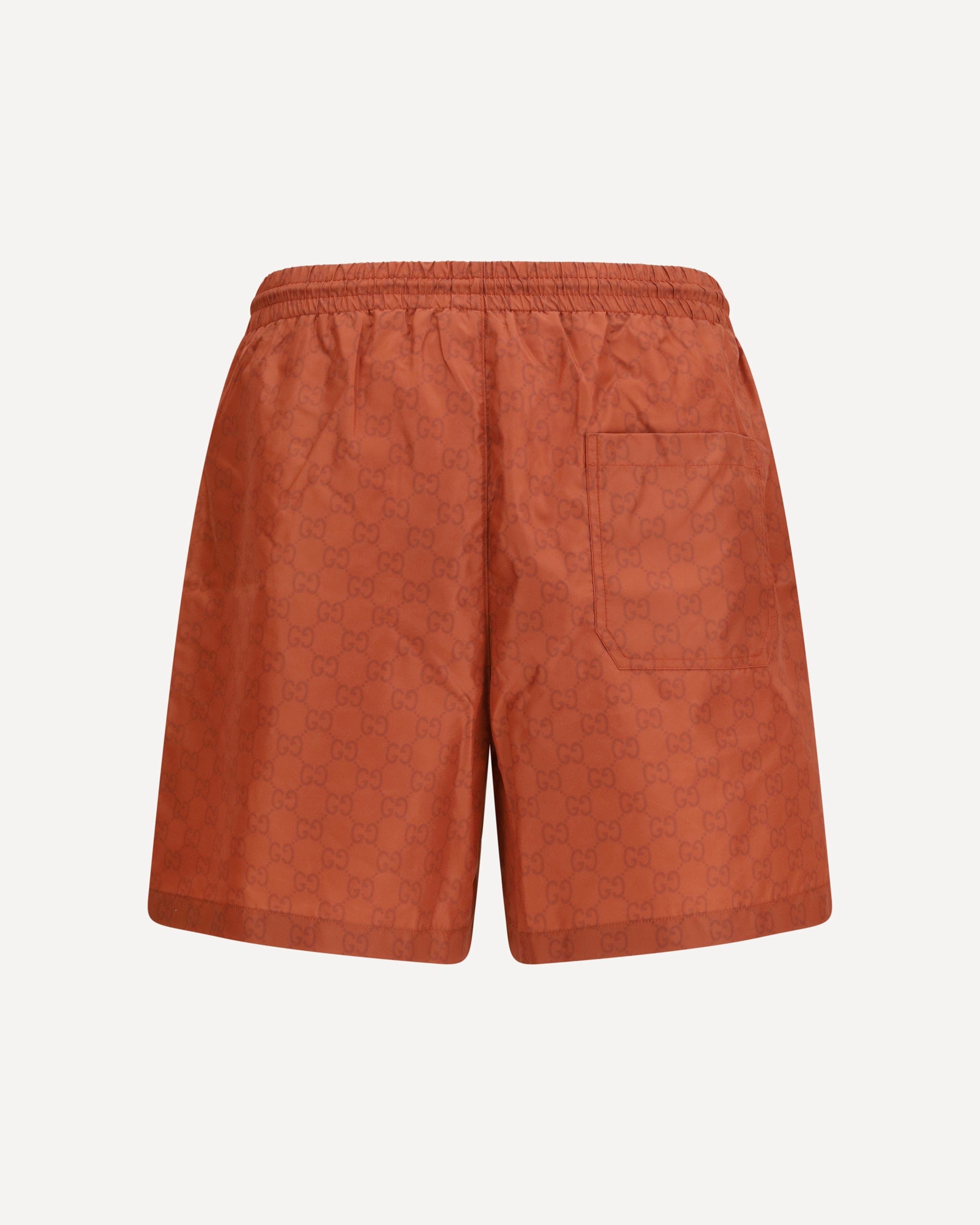 Gucci Nylon Swim Shorts With Gg Print