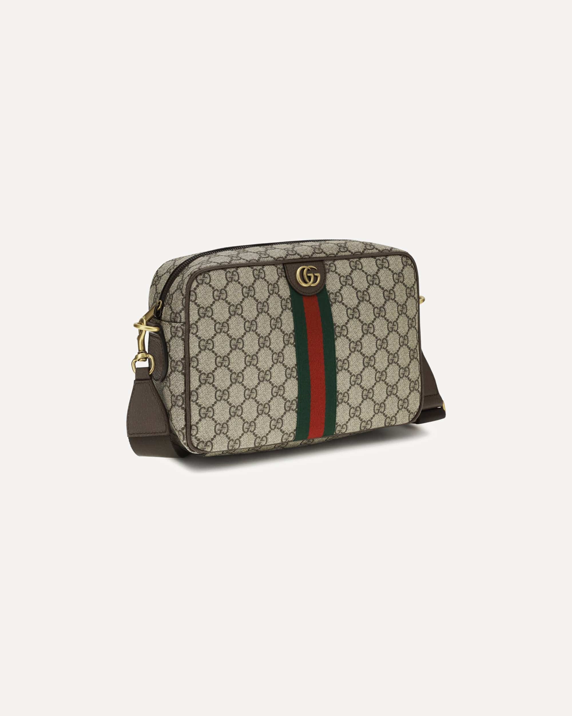 Gucci Printed Canvas Gg Shoulder Bag - alternate view