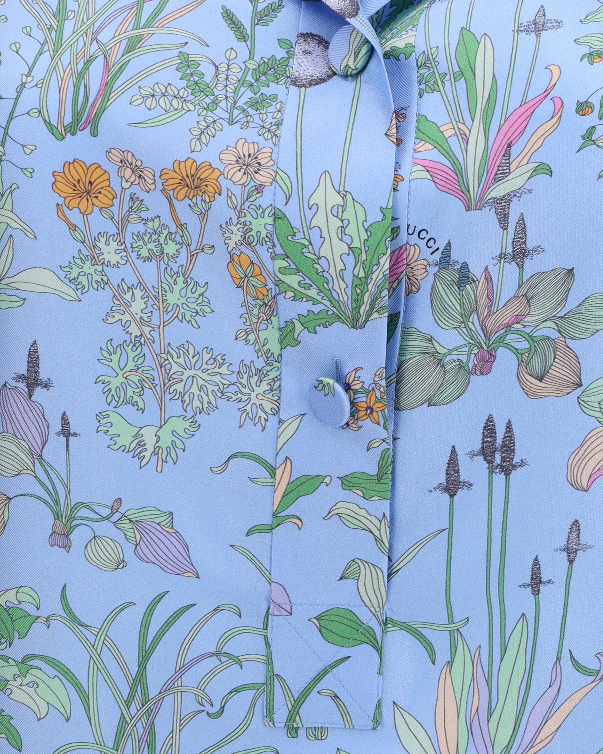Gucci Printed Silk Twill Shirt