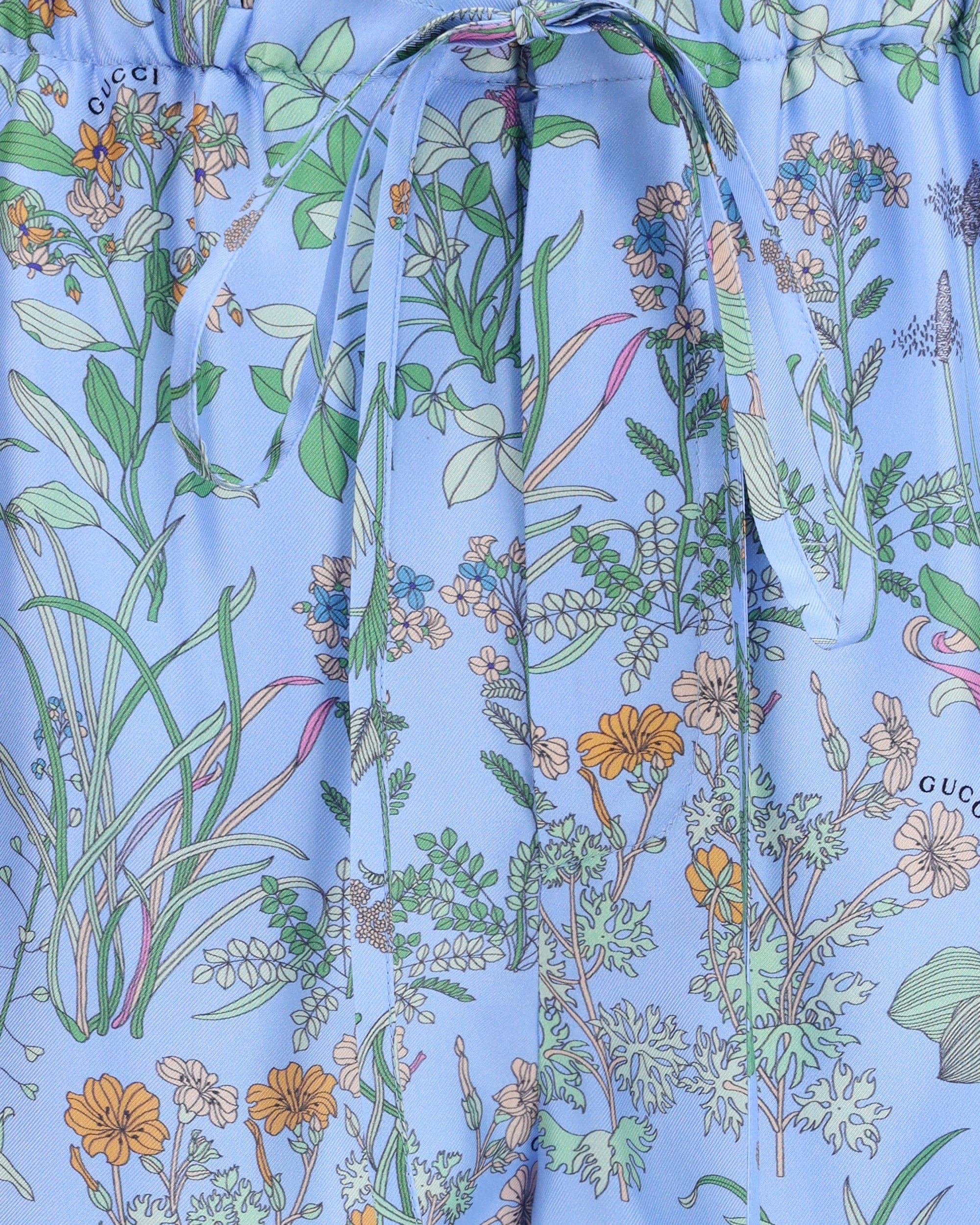 Gucci Printed Silk Twill Shorts