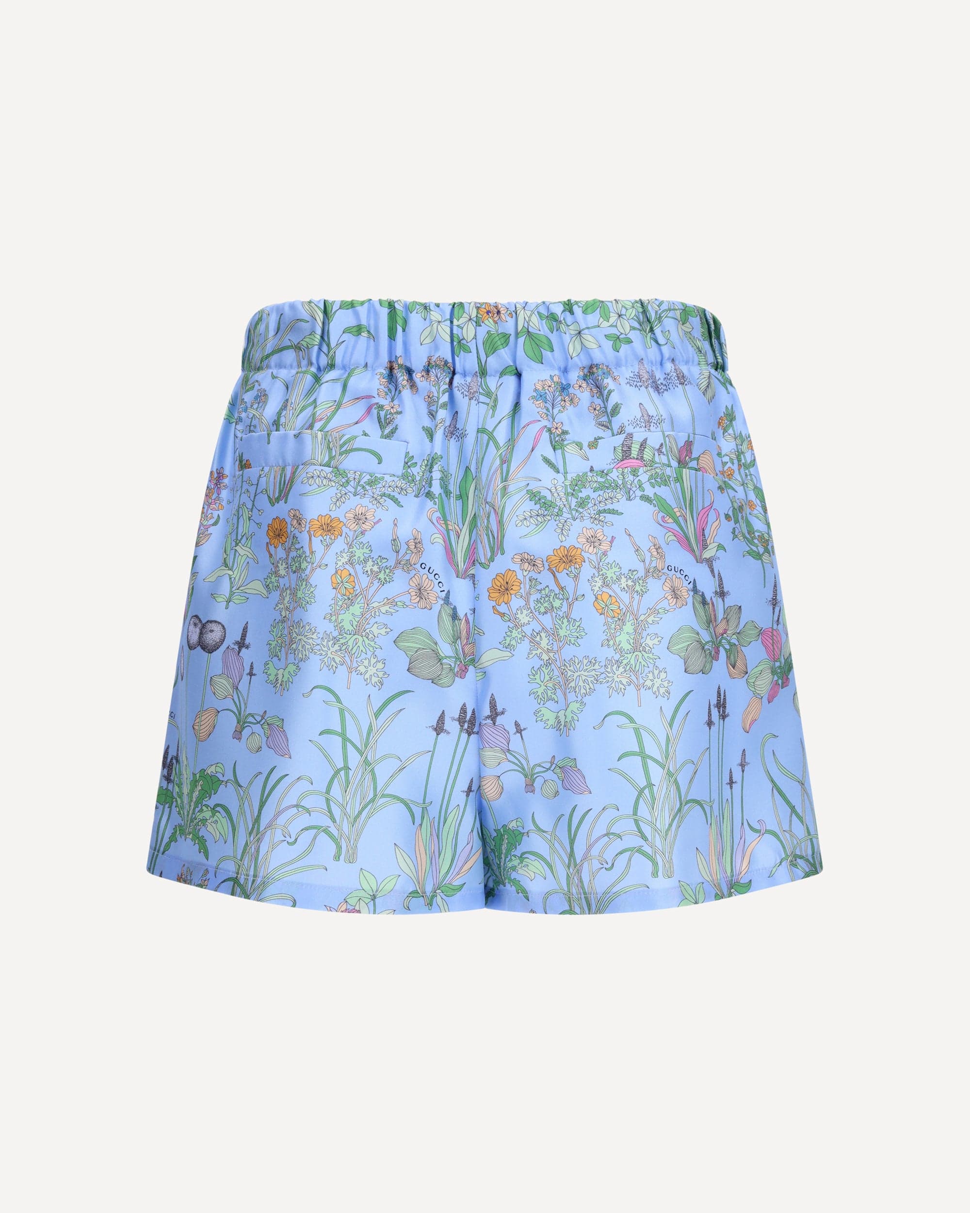 Gucci Printed Silk Twill Shorts