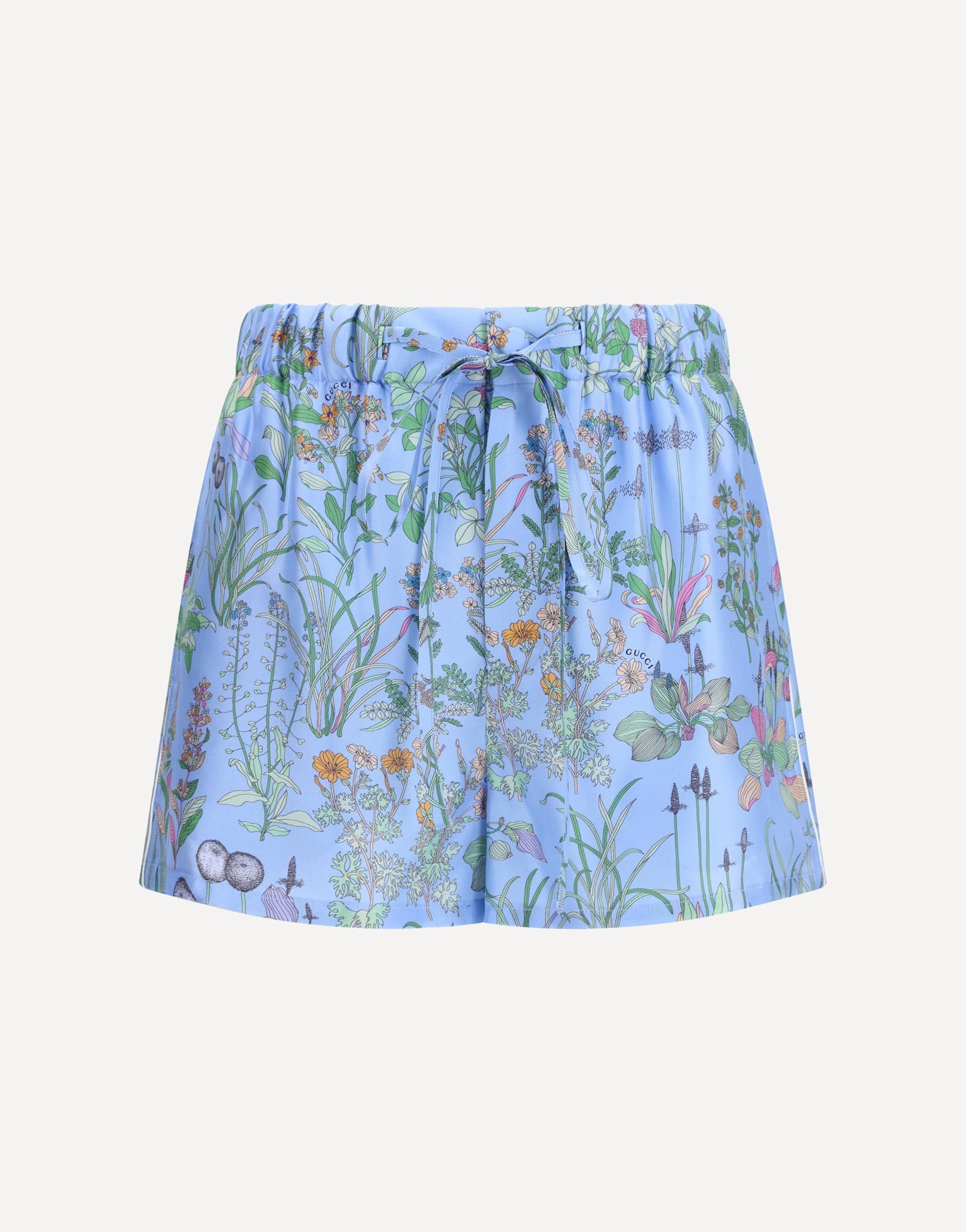 Gucci Printed Silk Twill Shorts