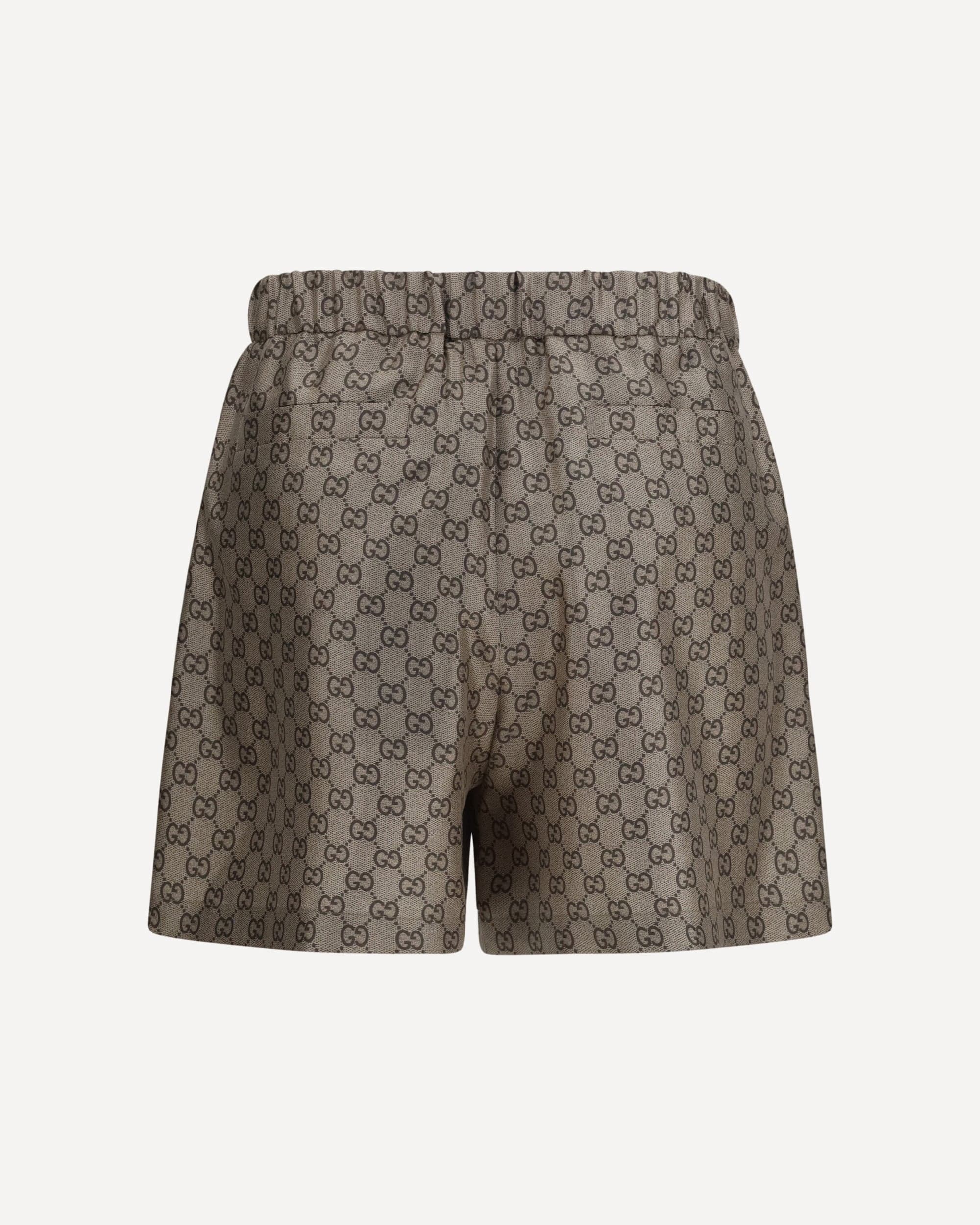 Gucci Printed Silk Twill Shorts - alternate view