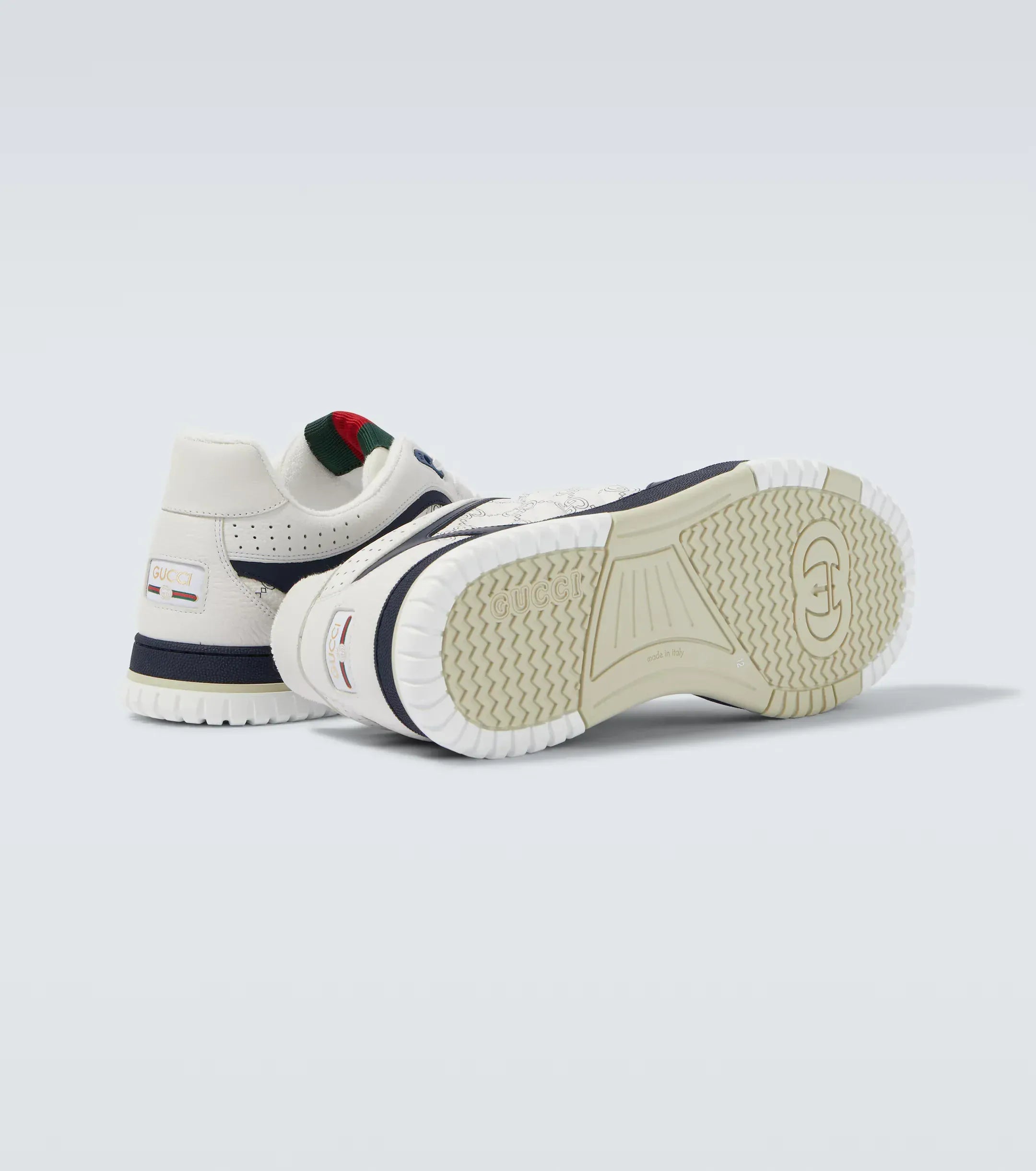 Gucci Re-Web Leather Sneakers
