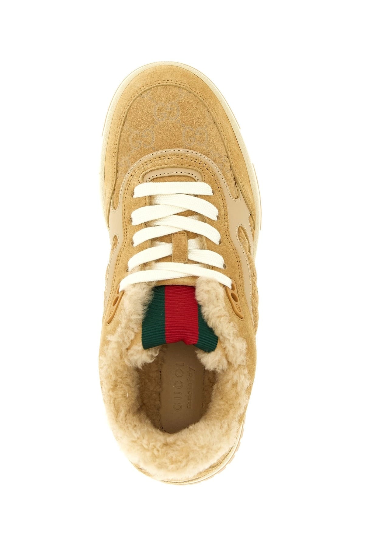 Gucci Gucci Re-Web Leather Suede Sneakers
