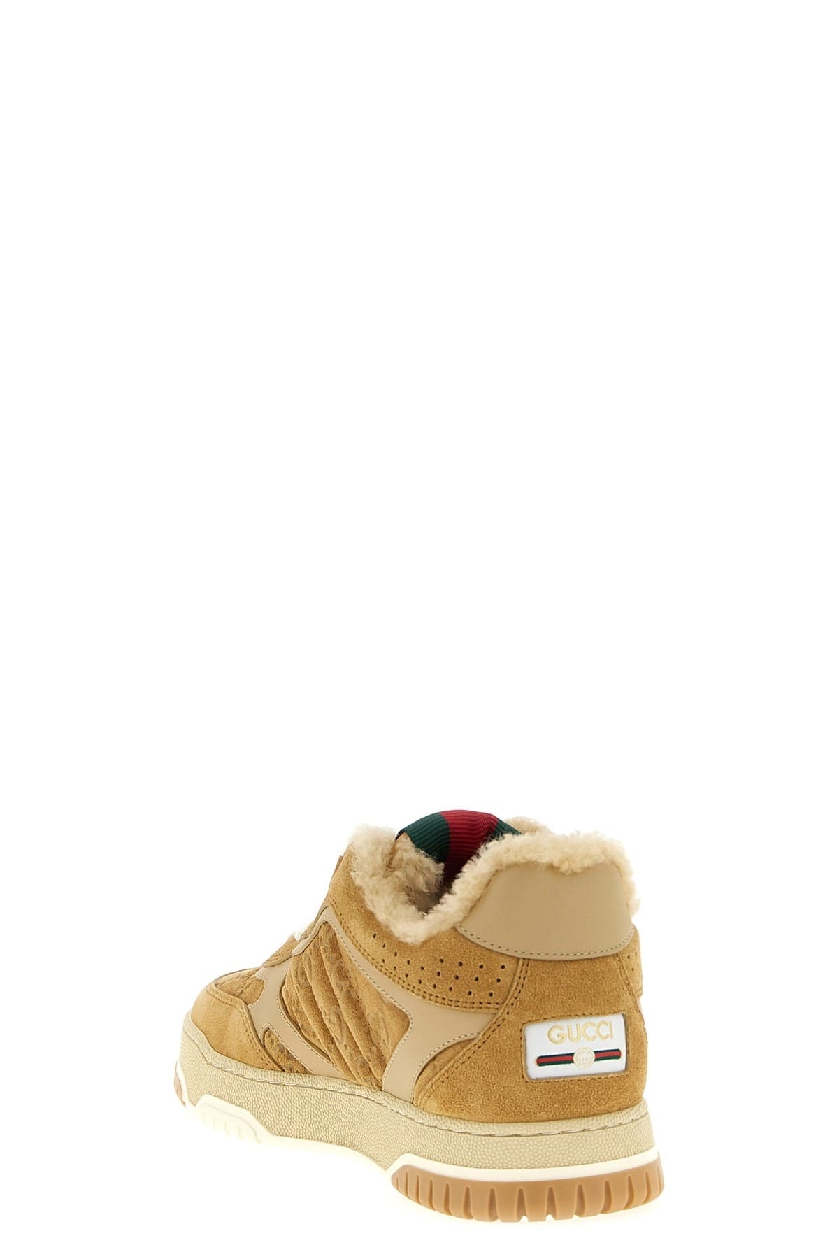 Gucci Gucci Re-Web Leather Suede Sneakers