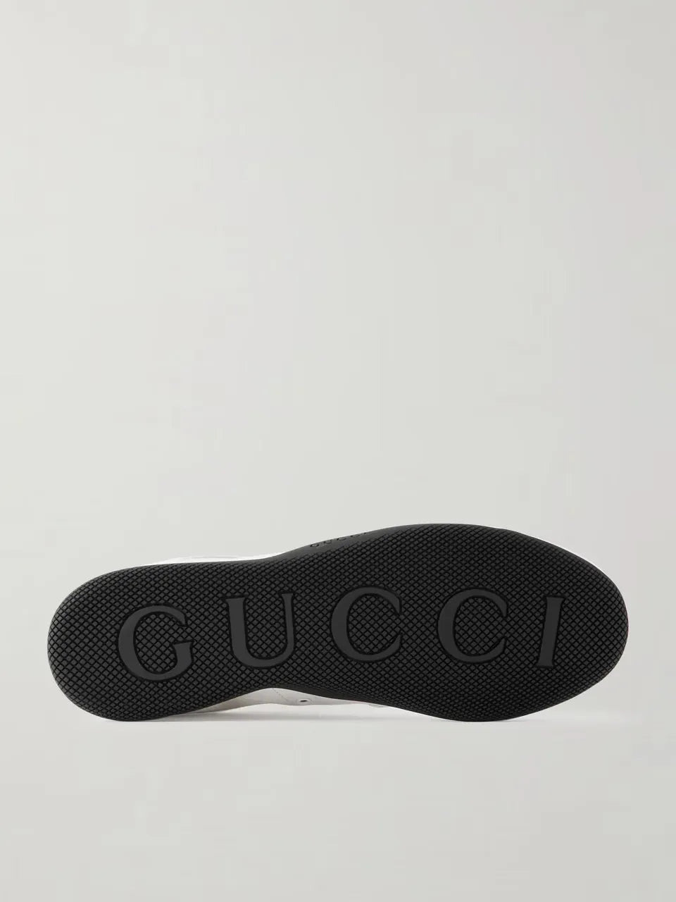 Gucci Rochelle Webbing-Trimmed Leather Sneakers