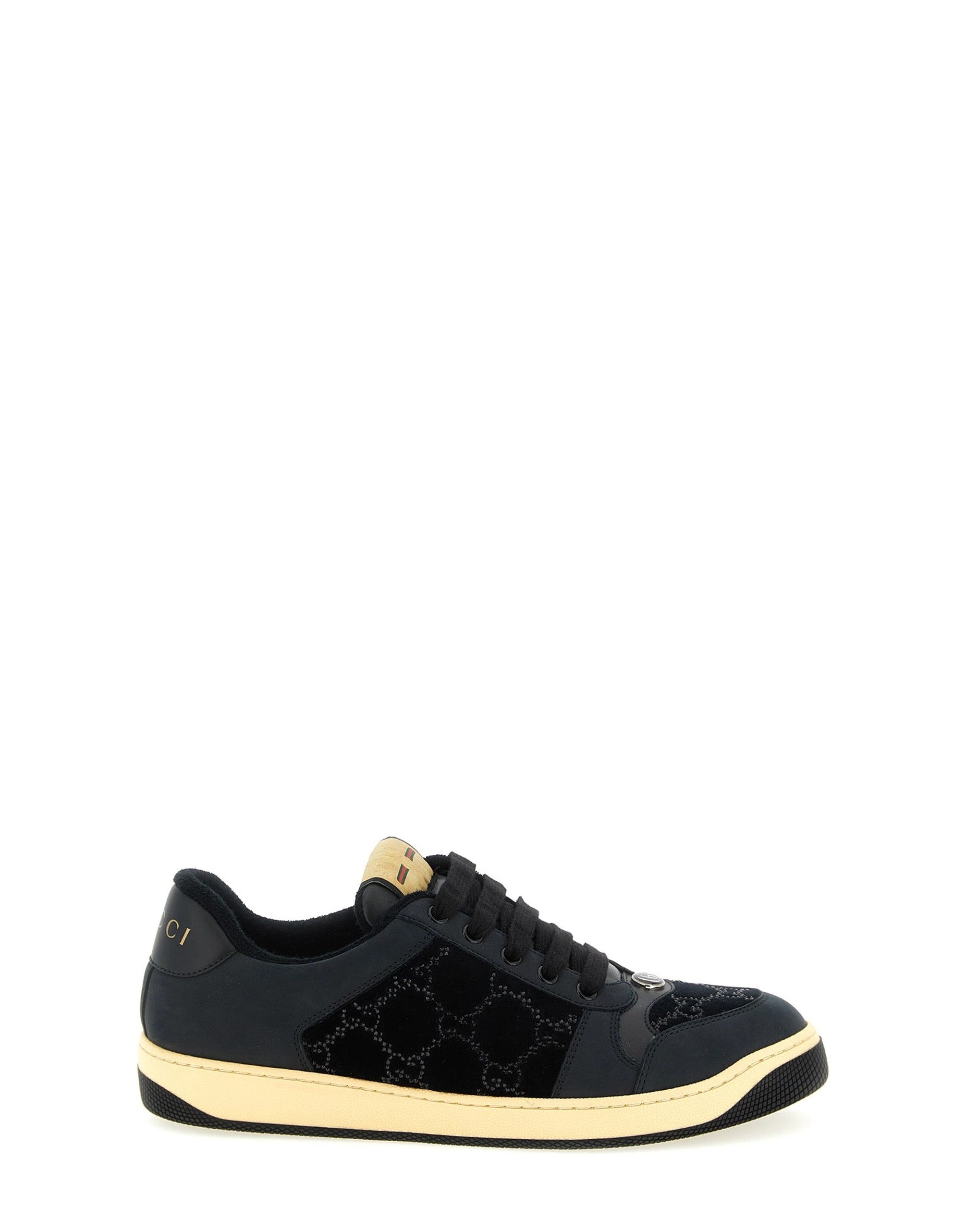 Gucci Screener Velvet Sneakers