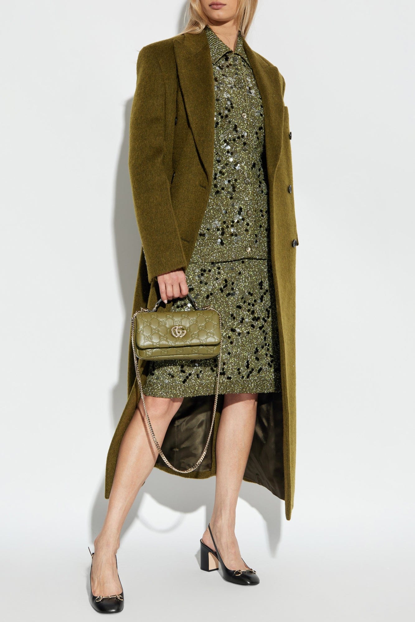 Gucci Sequin Knit Skirt