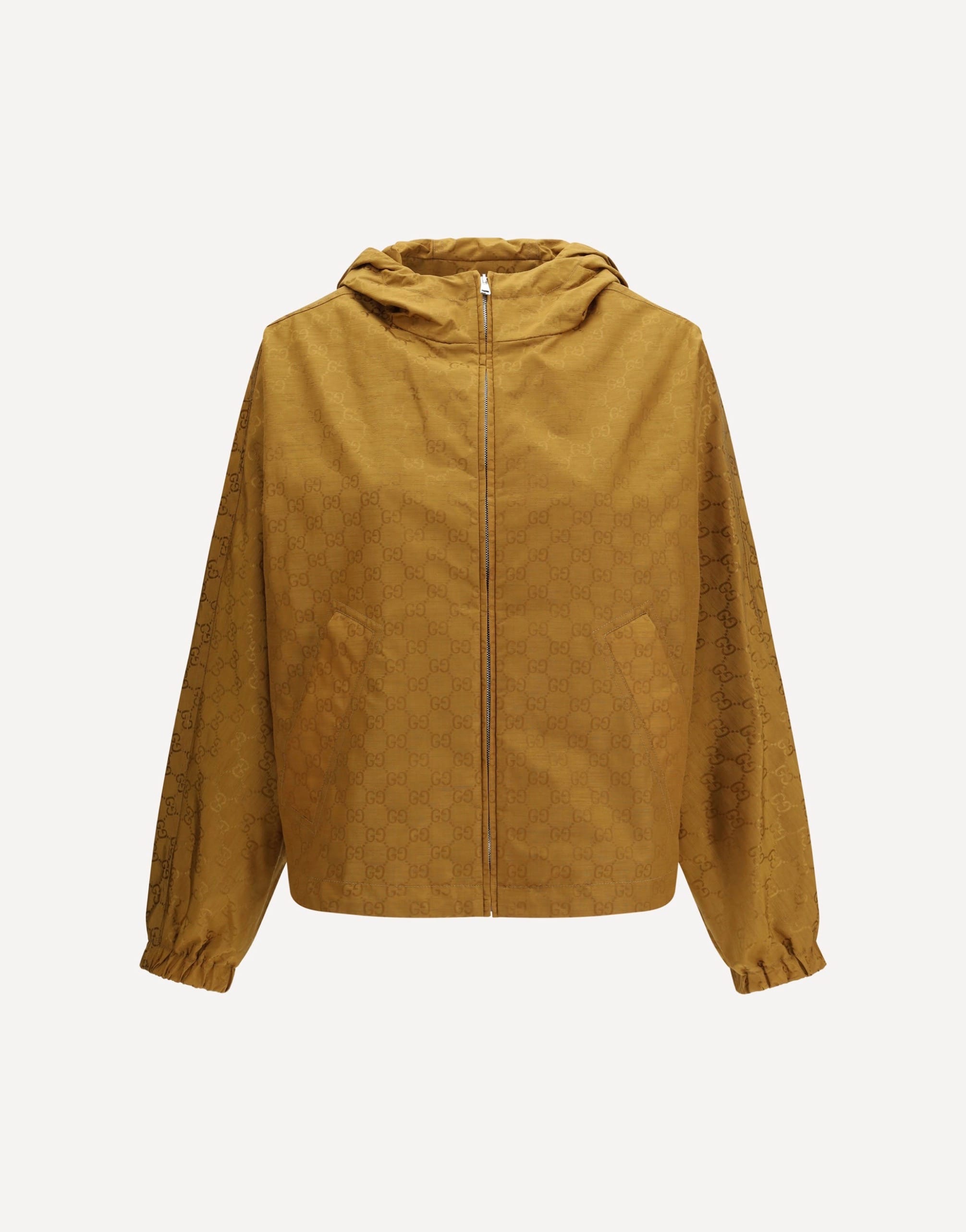 Gucci Short Technical Jacquard Jacket With All-Over Gg Motif